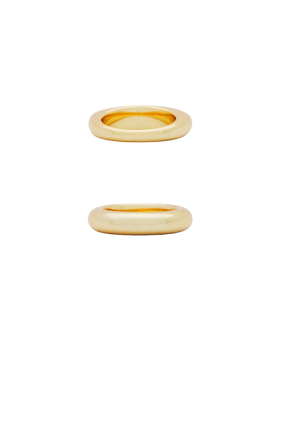 Dome Ring Set - 18k Gold Plated - Image 6