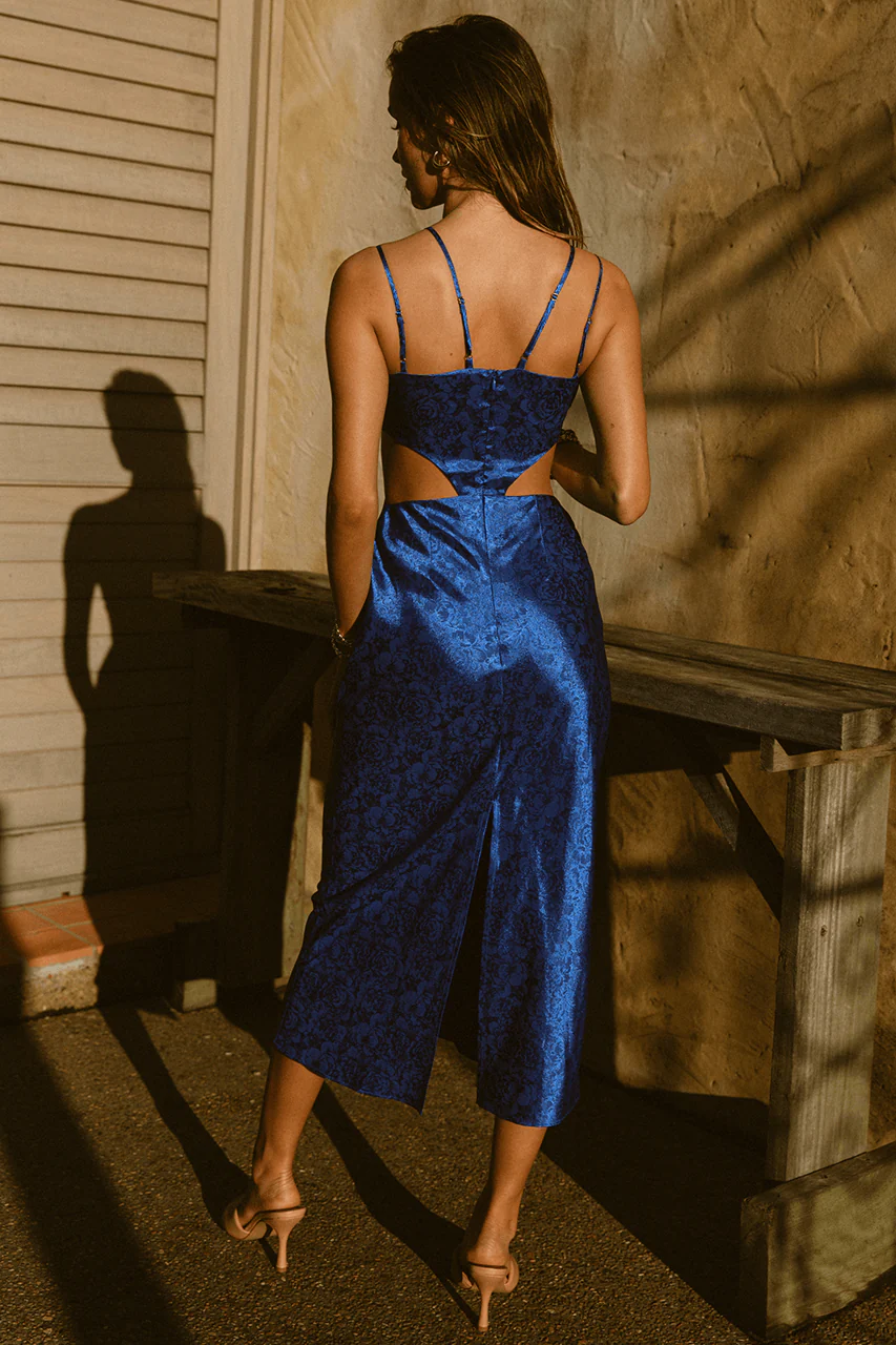 Dream Slip Dress - Cobalt - Image 2