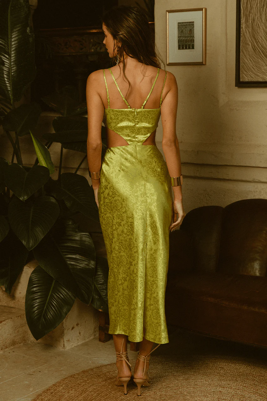 Dream Slip Dress - Lime - Image 3
