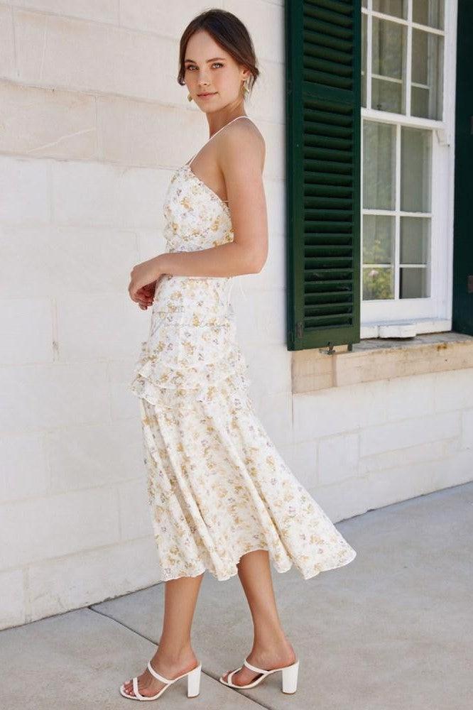 Emilia Dress - Yellow Floral - Image 3
