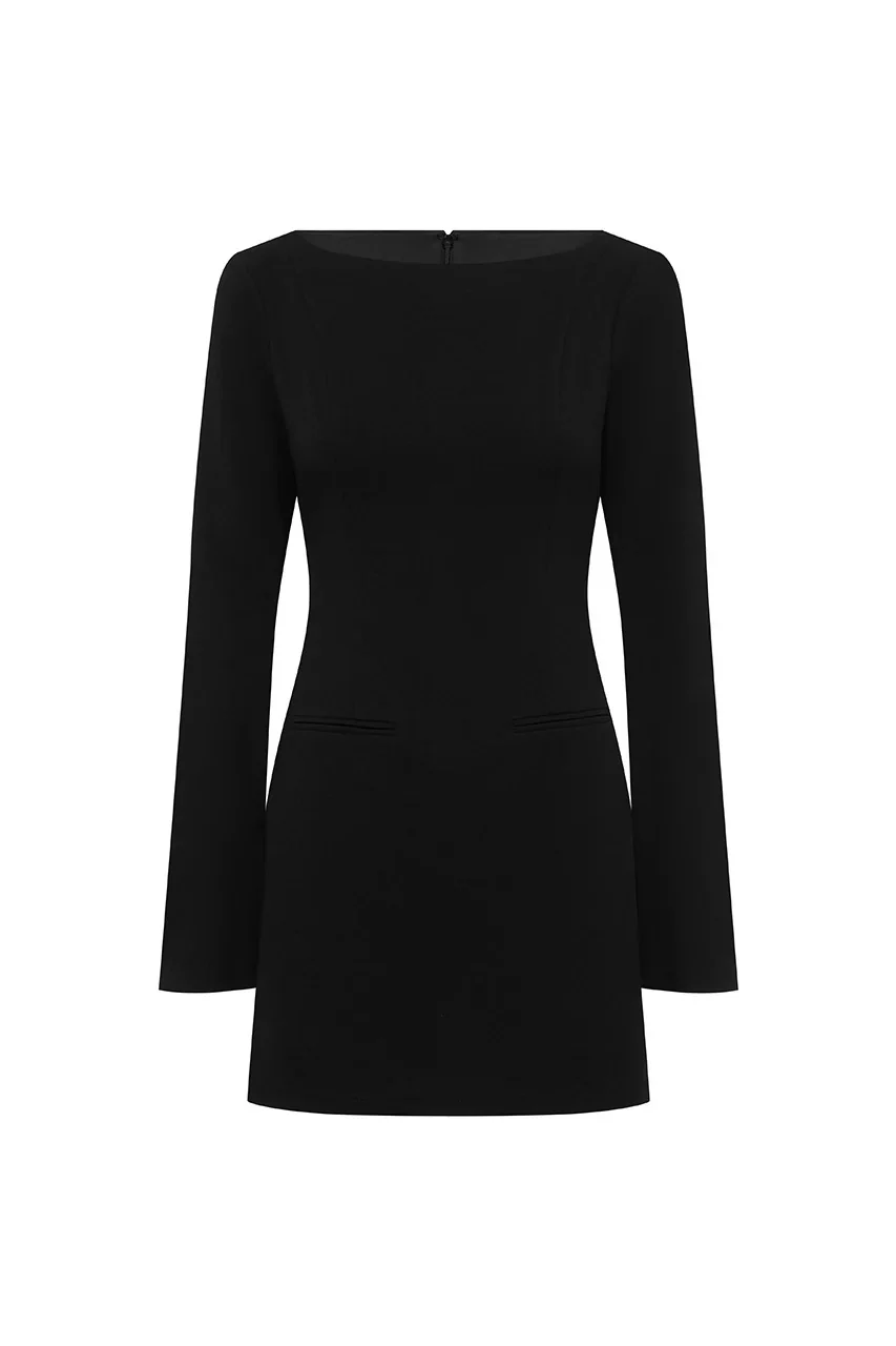 Dua Mini Dress - Black - Image 6