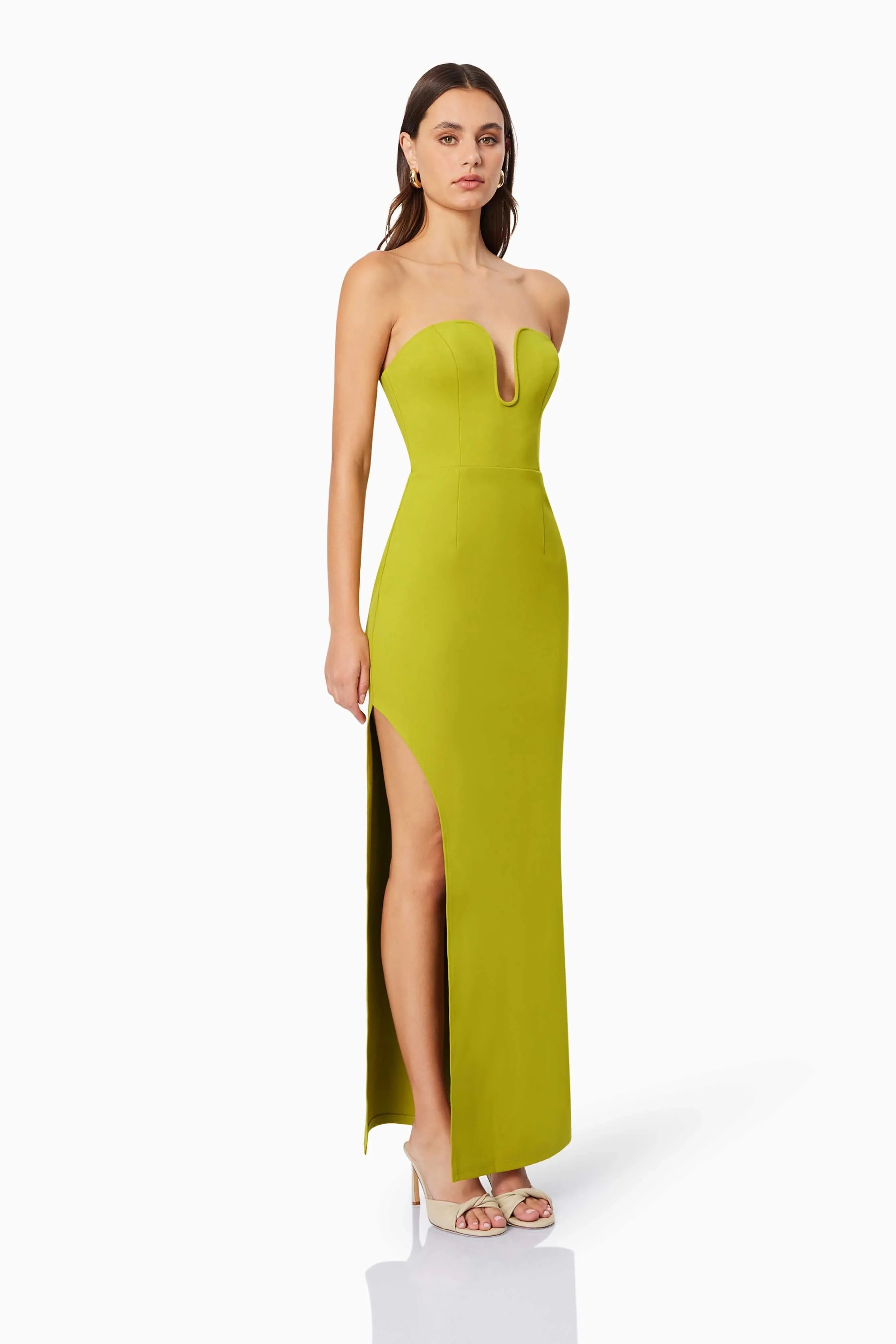 Eden Maxi Dress - Chartreuse - Image 3