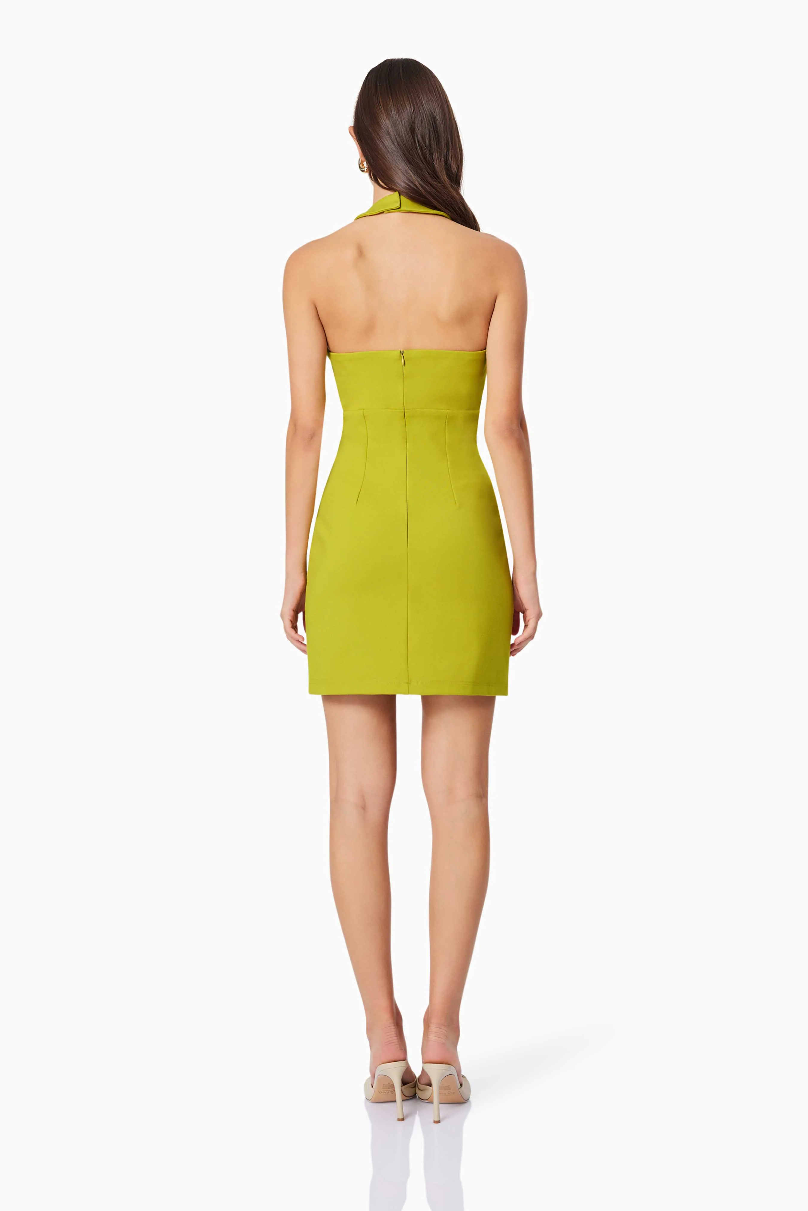 Eden Mini Dress - Chartreuse - Image 2