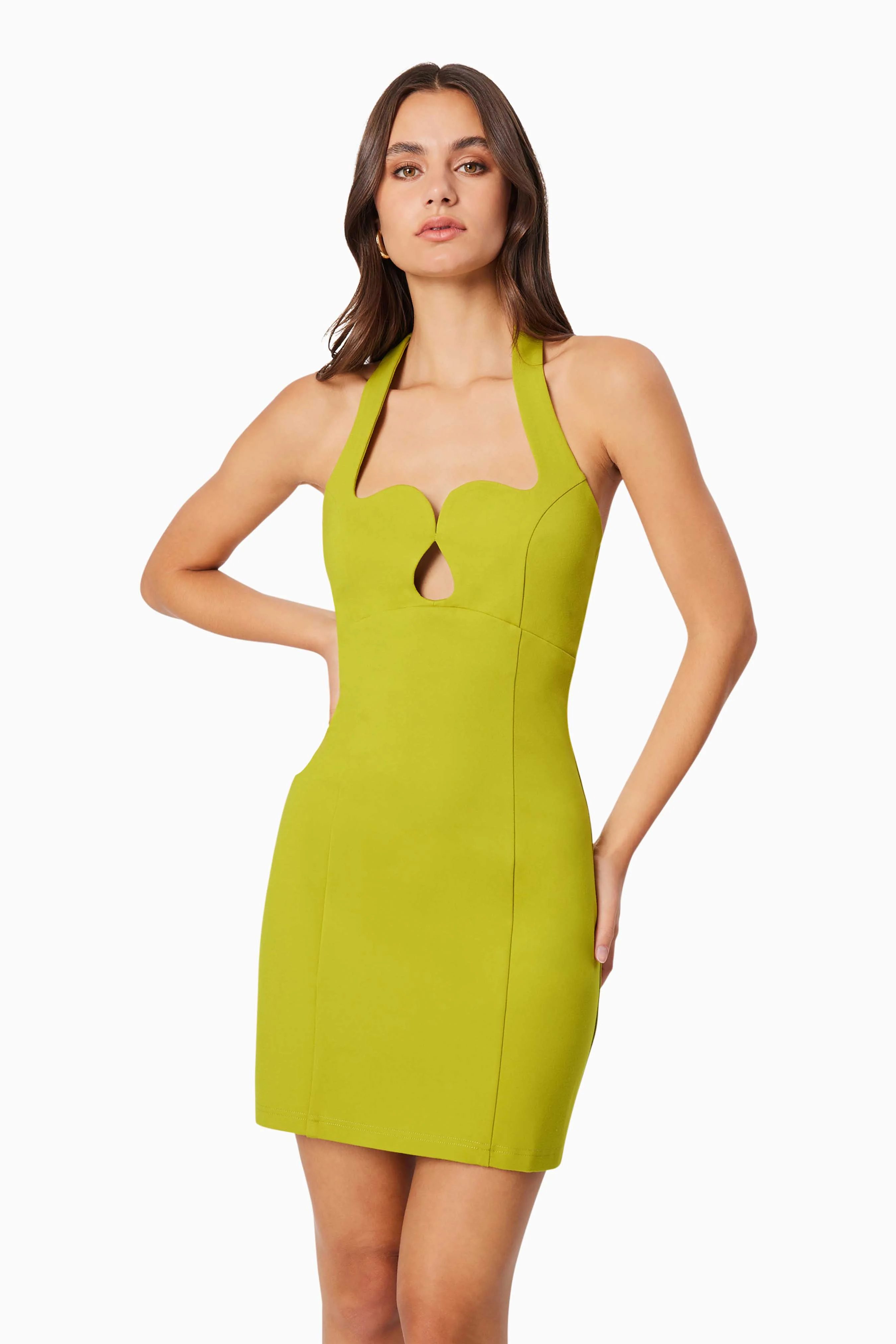 Eden Mini Dress - Chartreuse - Image 6