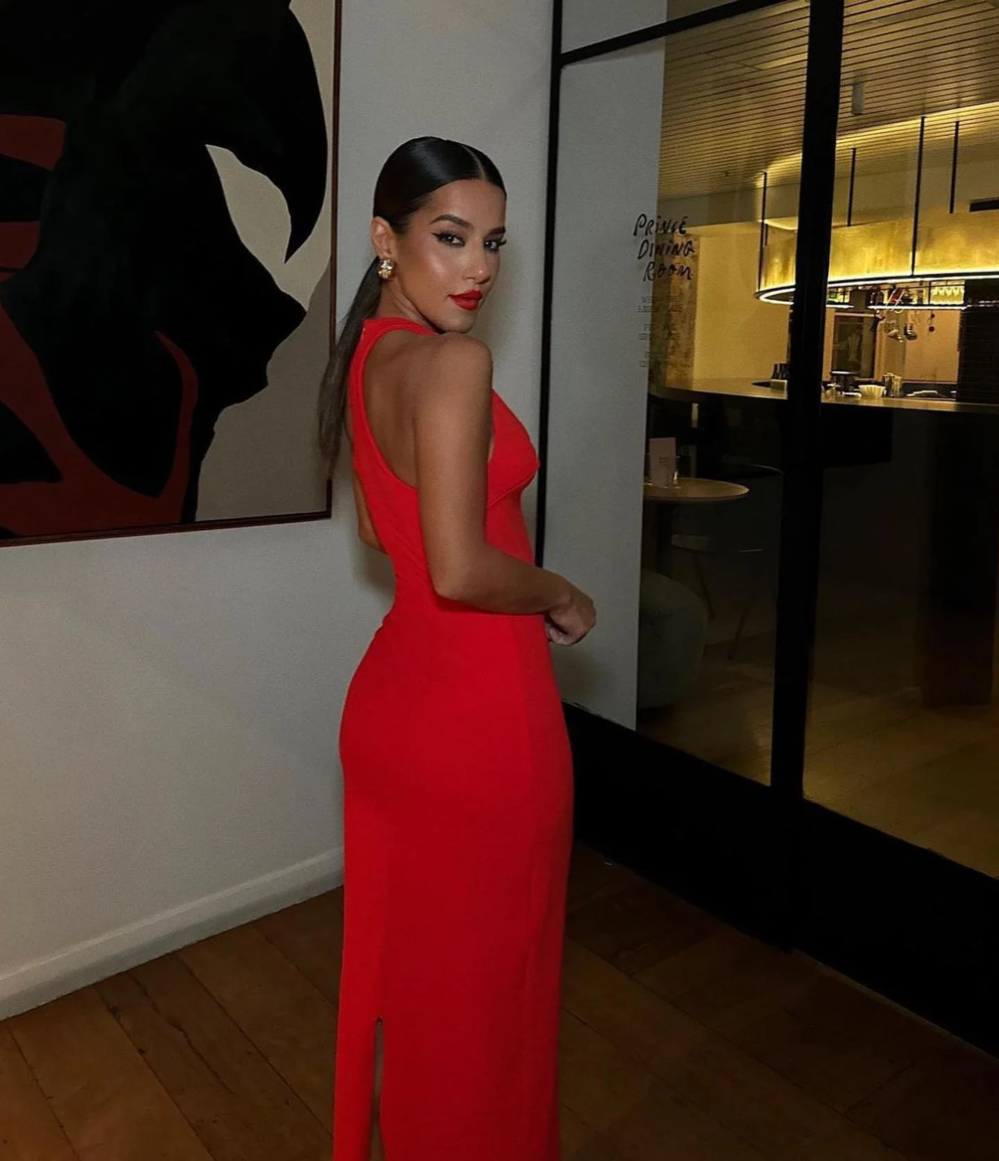 Eiza Gown - Cherry Red - Image 6