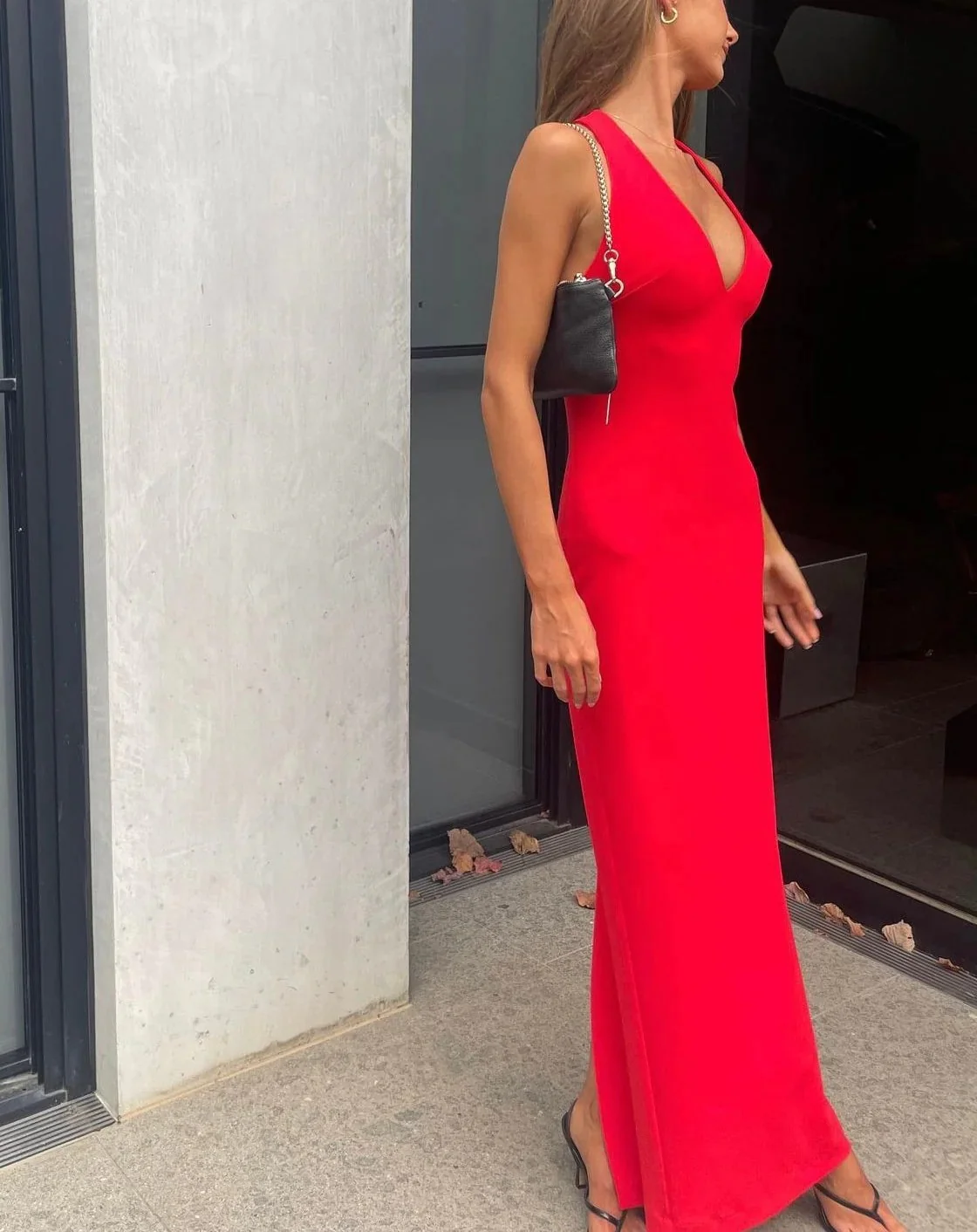 Eiza Gown - Cherry Red - Image 8