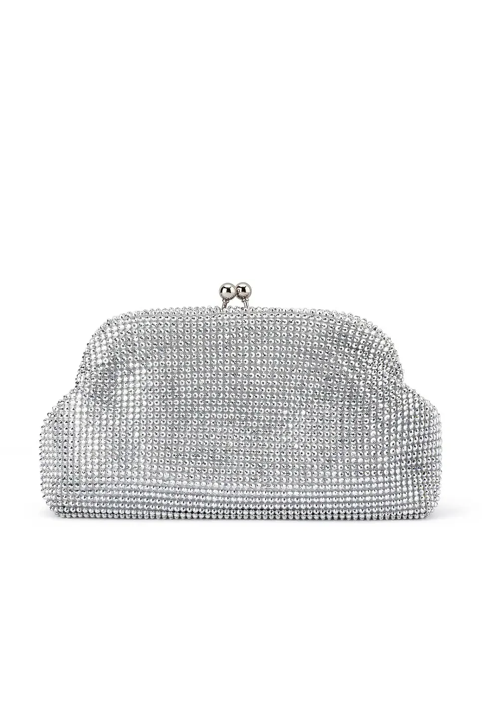 Ela Crystal Clutch - Silver