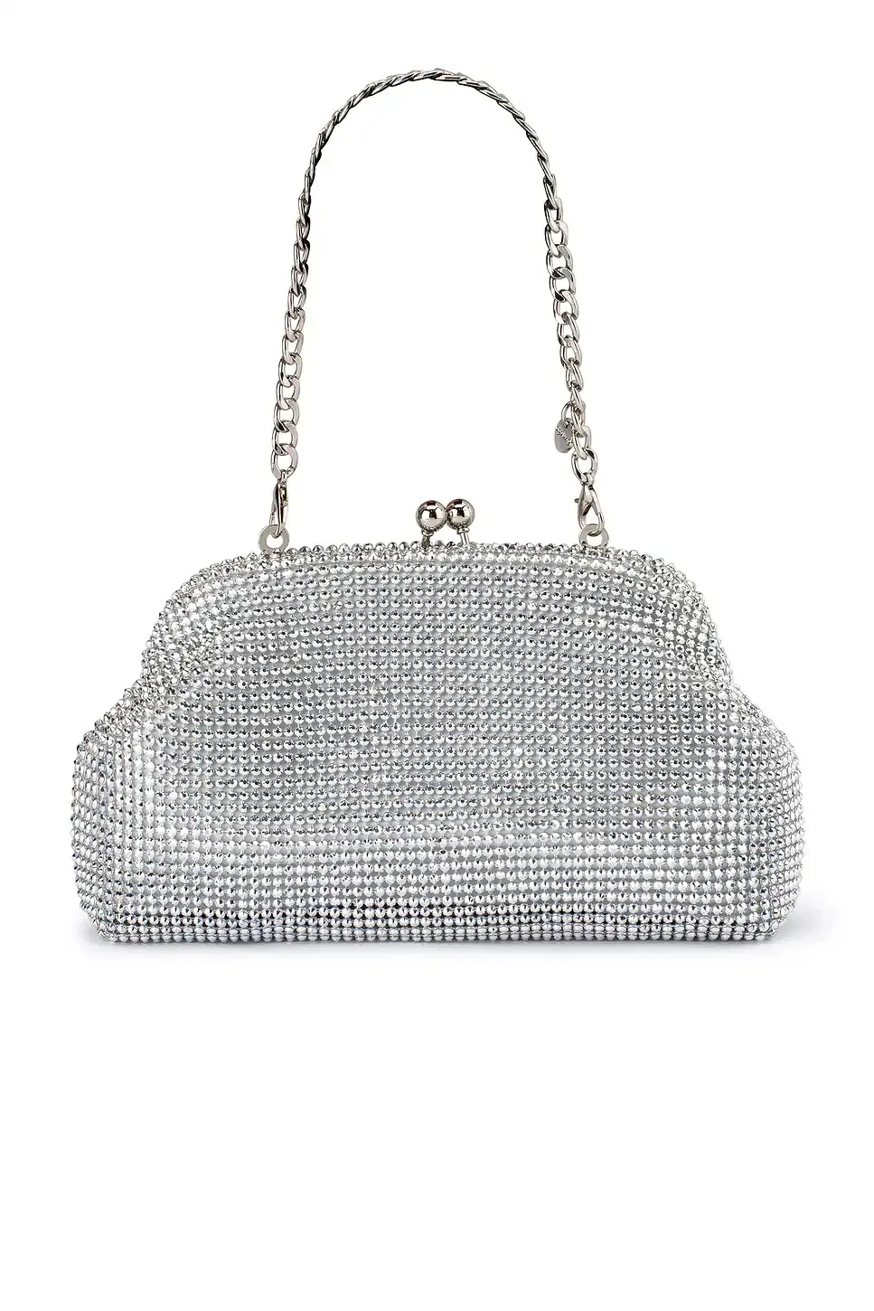 Ela Crystal Clutch - Silver - Image 2