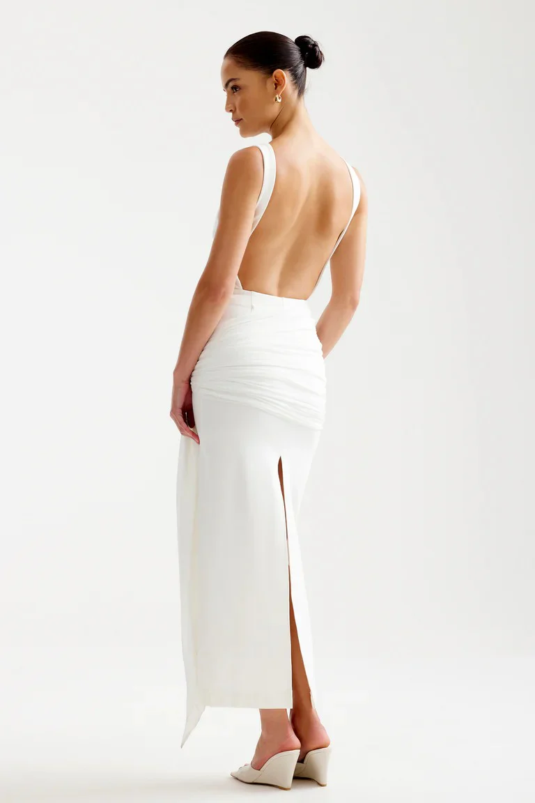 Elara Dress - White - Image 2