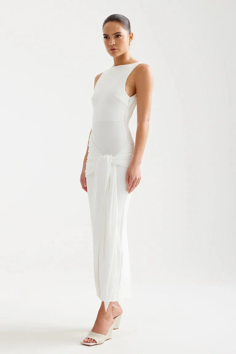 Elara Dress - White - Image 5