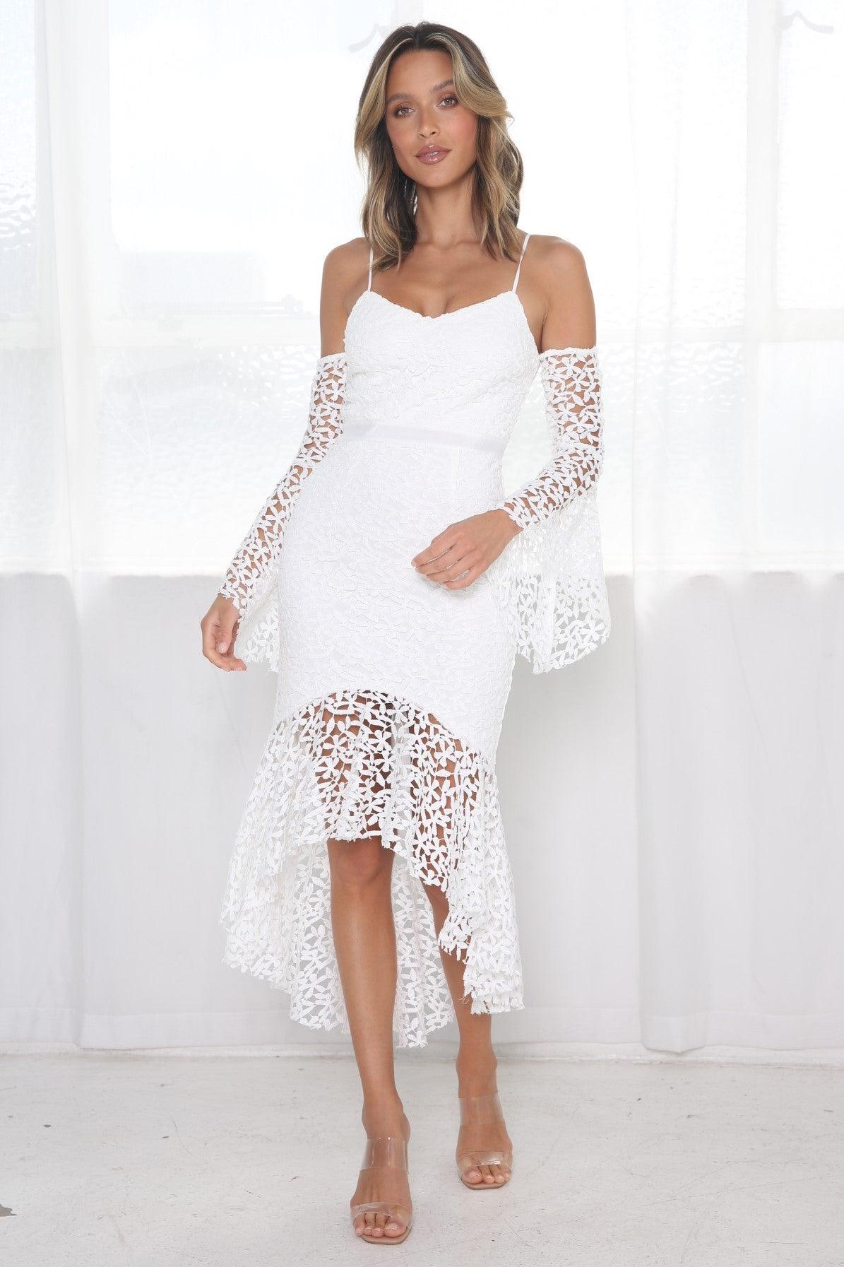 Elena Dress - White - Image 5