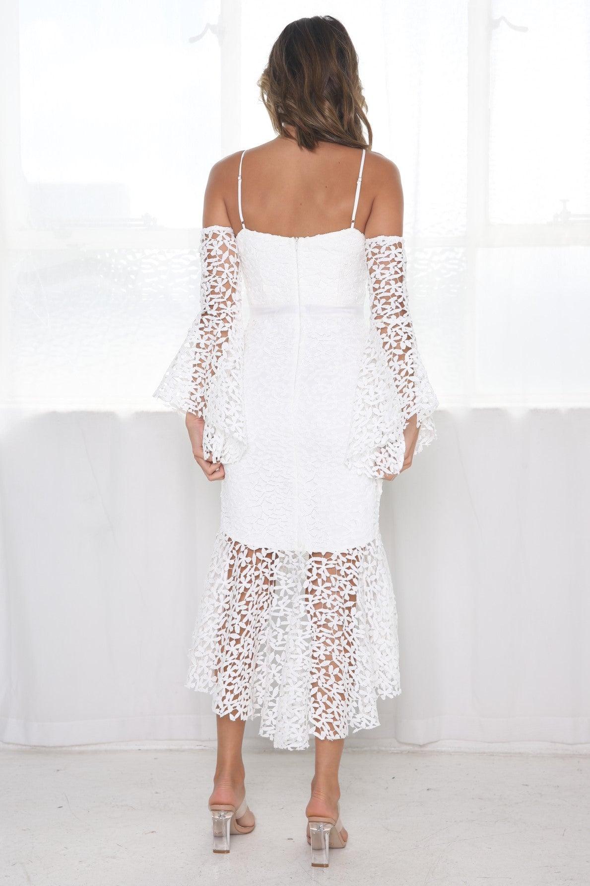 Elena Dress - White - Image 6