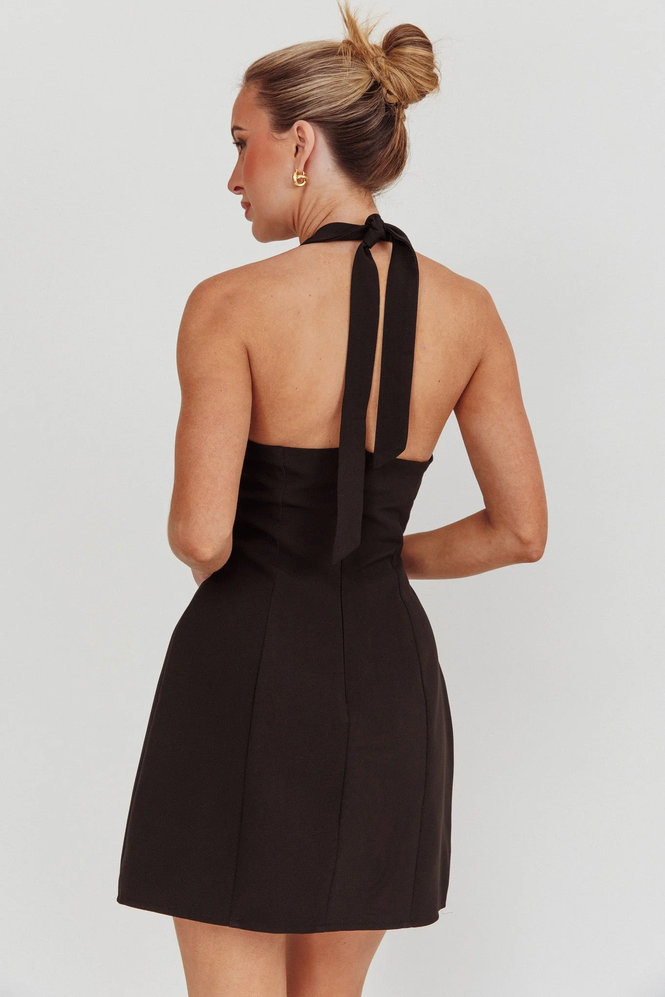 Elisabeth Mini Dress - Black - Image 2
