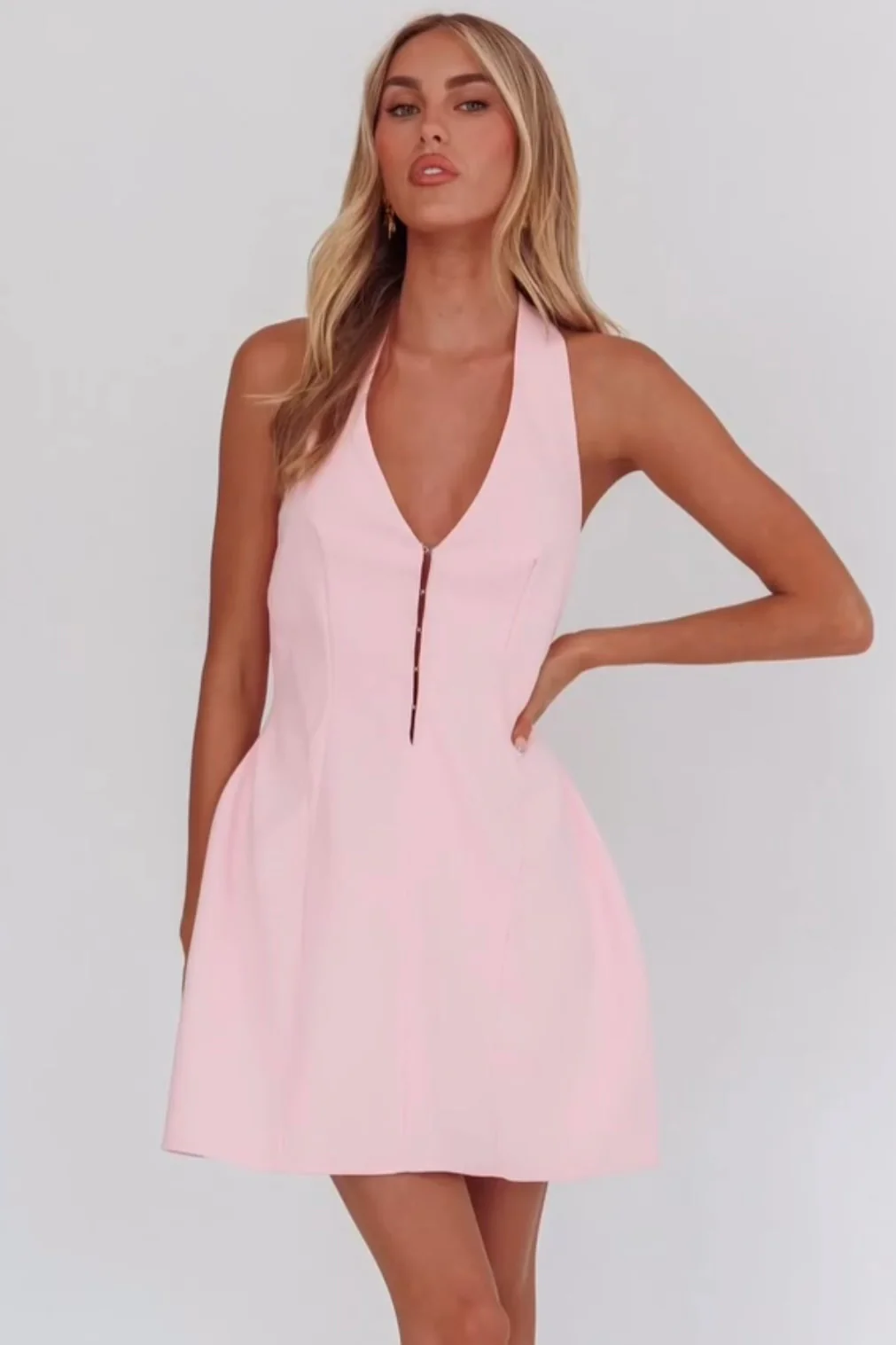 Elisabeth Mini Dress - Pink