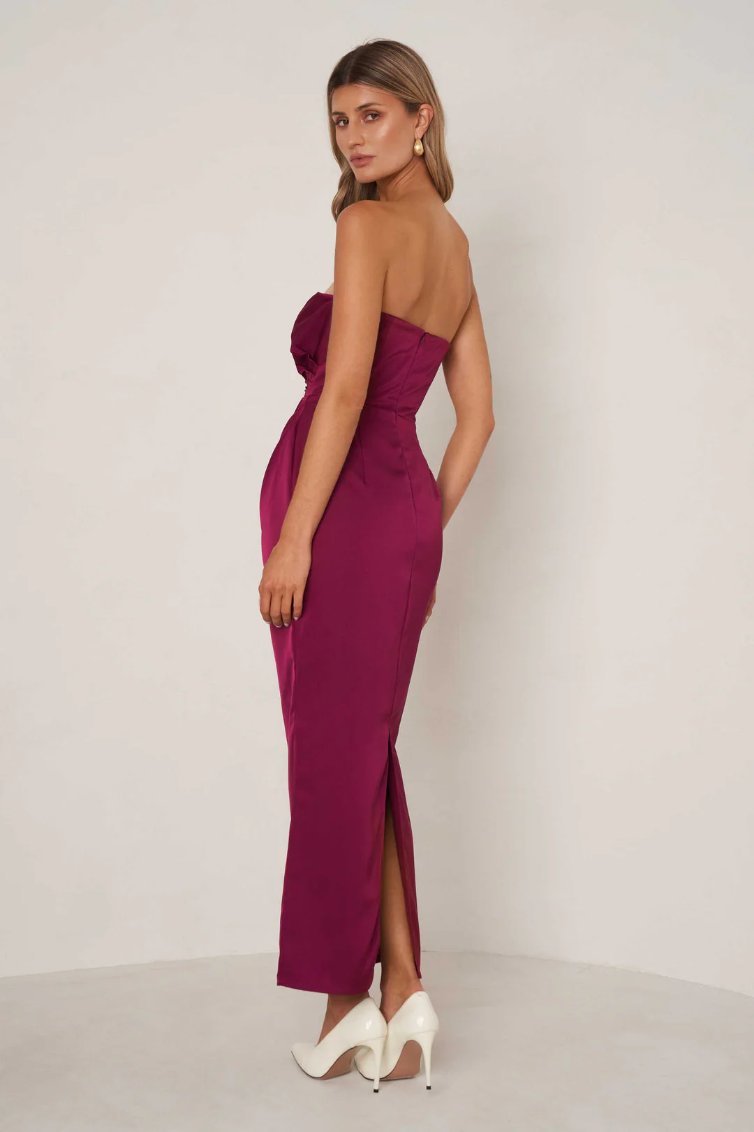 Eliza Dress - Plum - Image 2