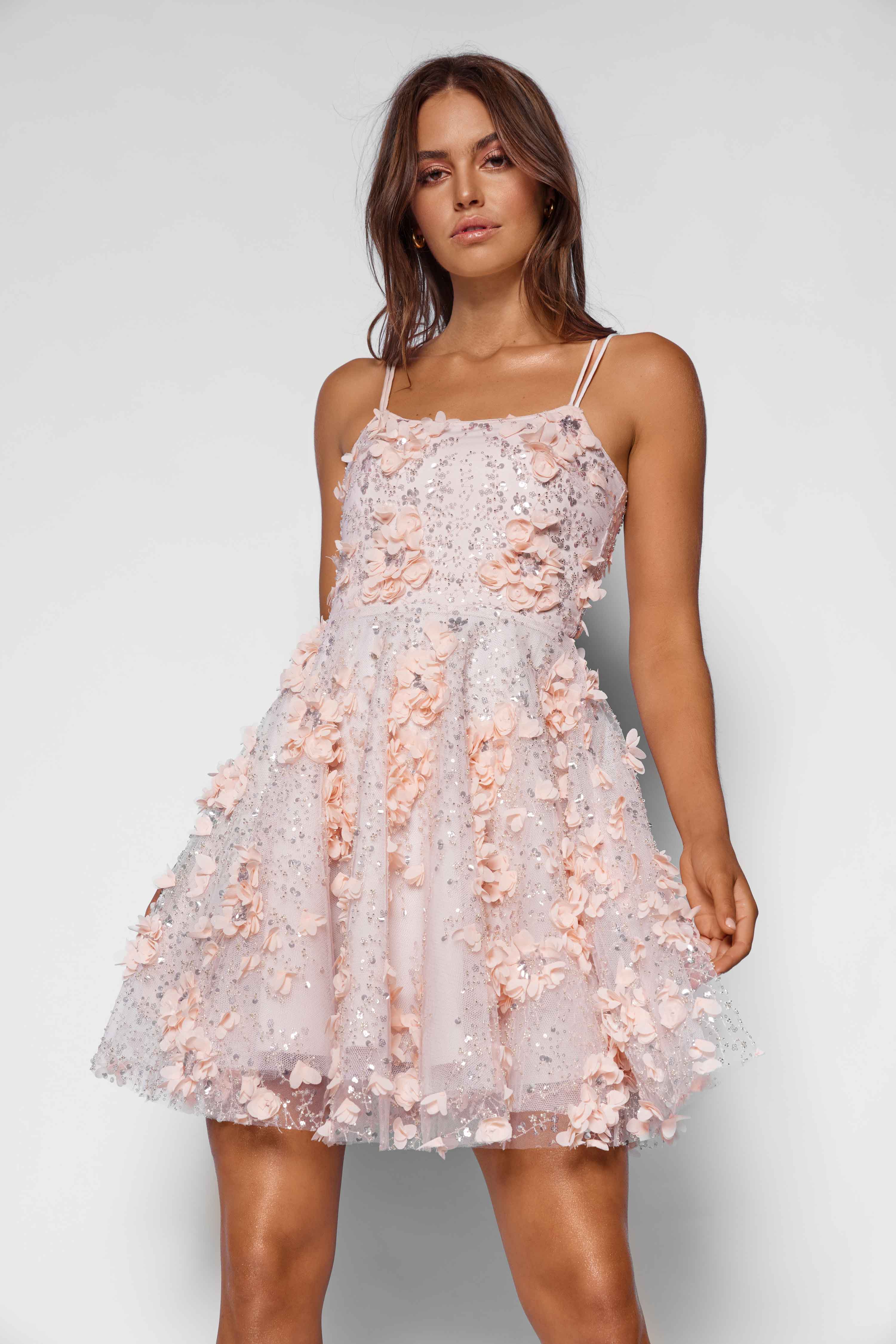Ellie Dress - Peach - Image 3