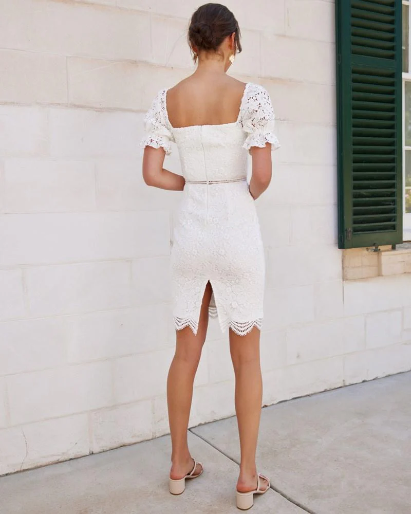 Ellington Lace Dress - White - Image 4