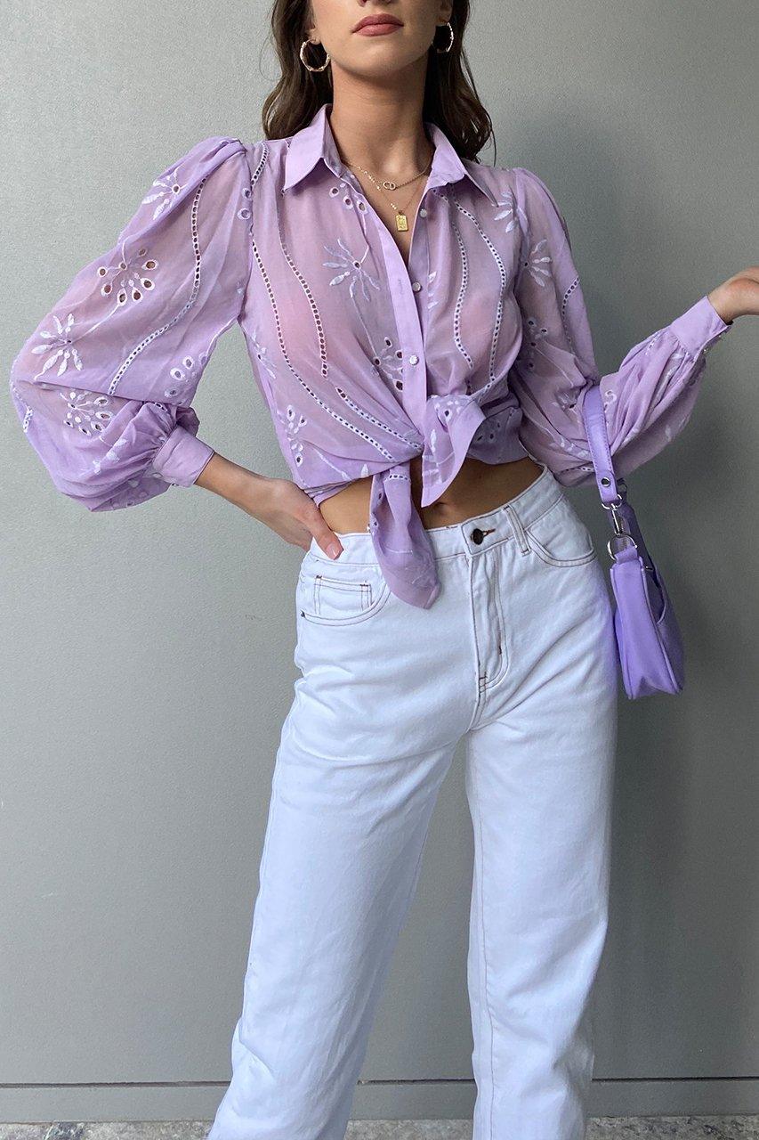 Elise Blouse - Lilac - Image 6