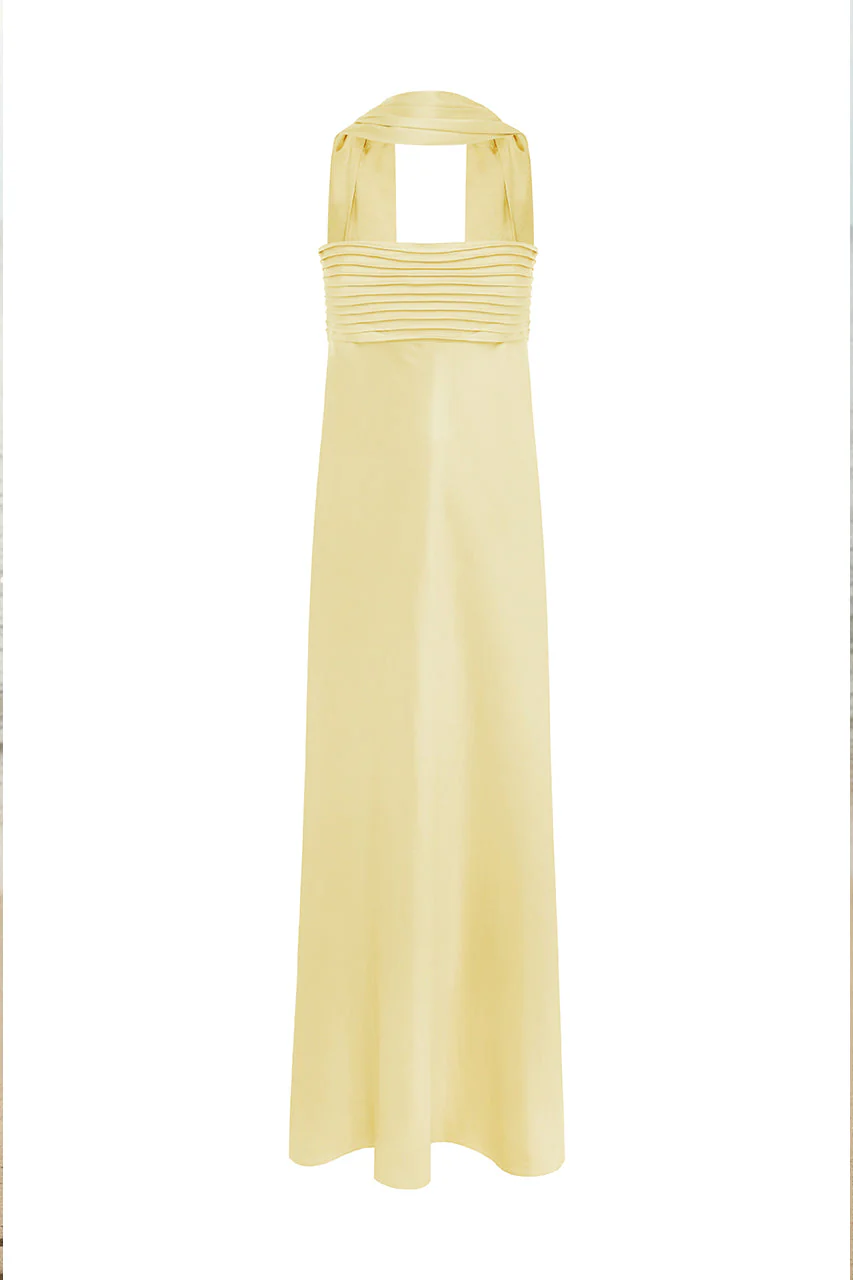 Elsa Maxi Dress - Lemon - Image 4