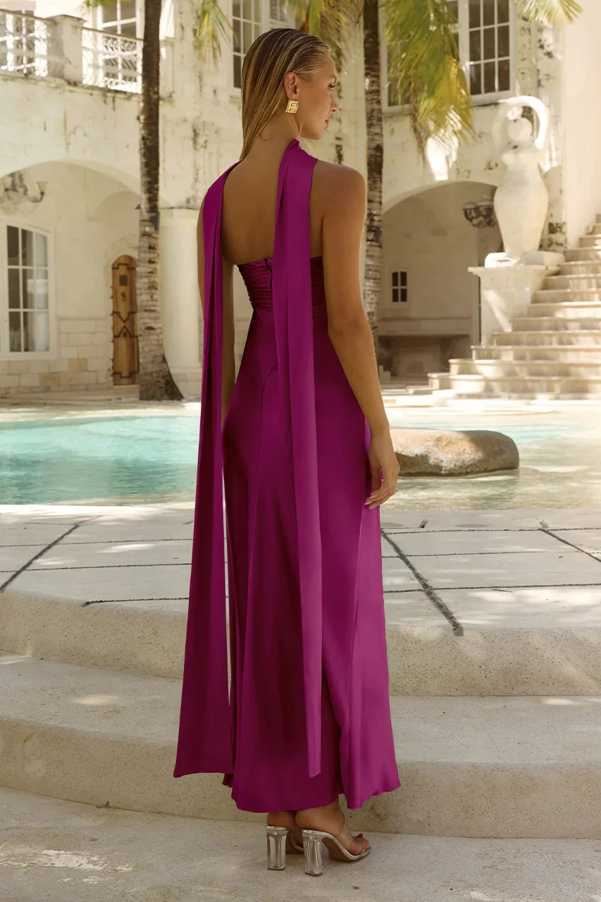 Elsa Maxi Dress - Plum - Image 2