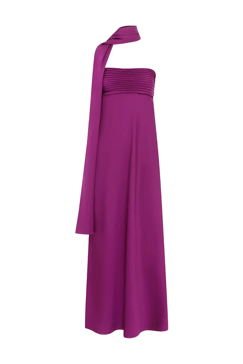 Elsa Maxi Dress - Plum - Image 4