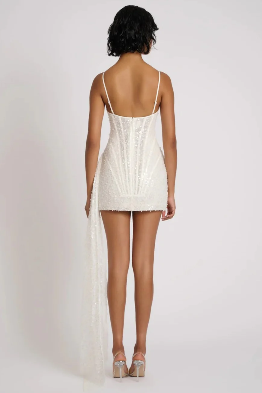 Elvira Dress - White - Image 2