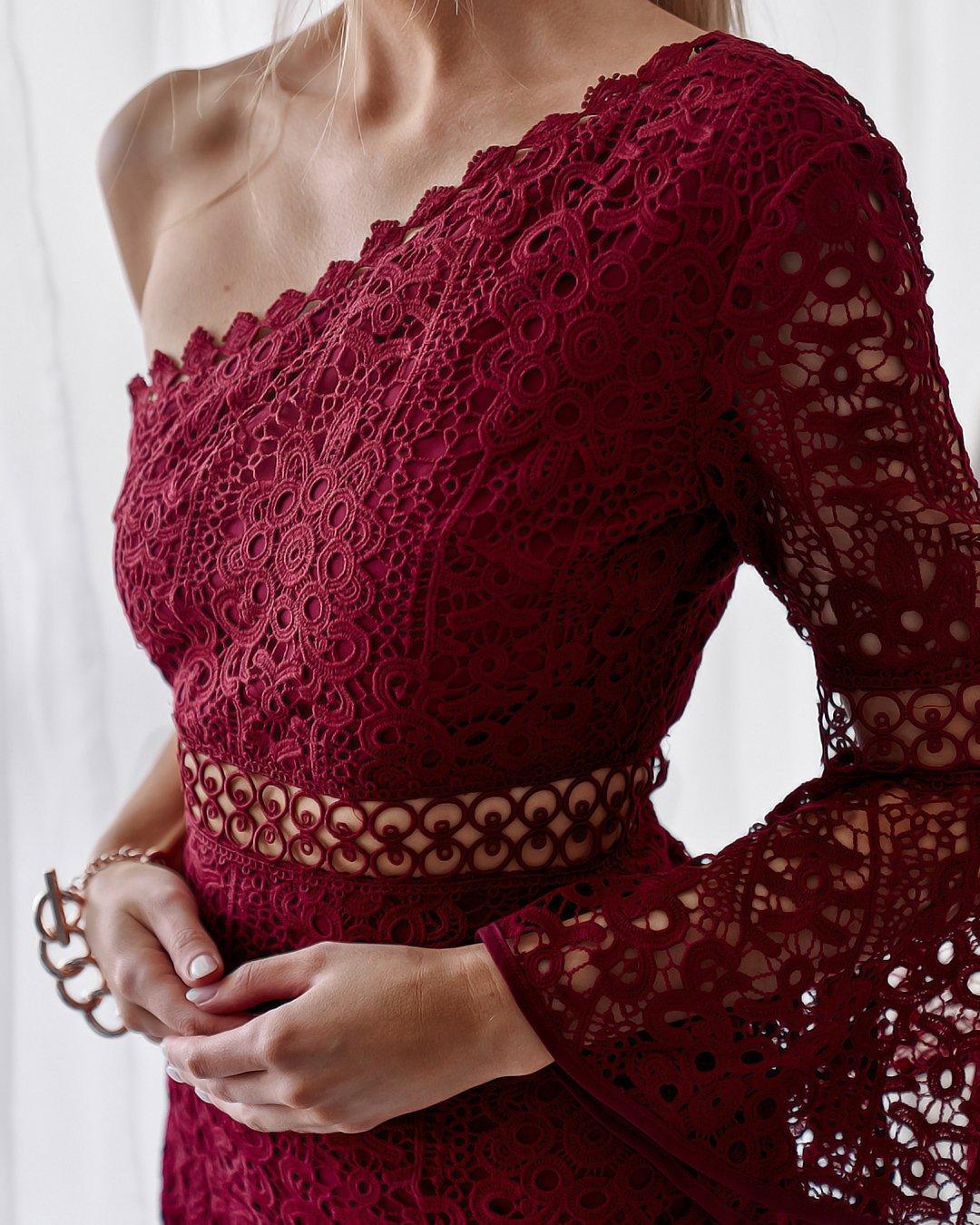Elysian Dress - Wine - Image 3