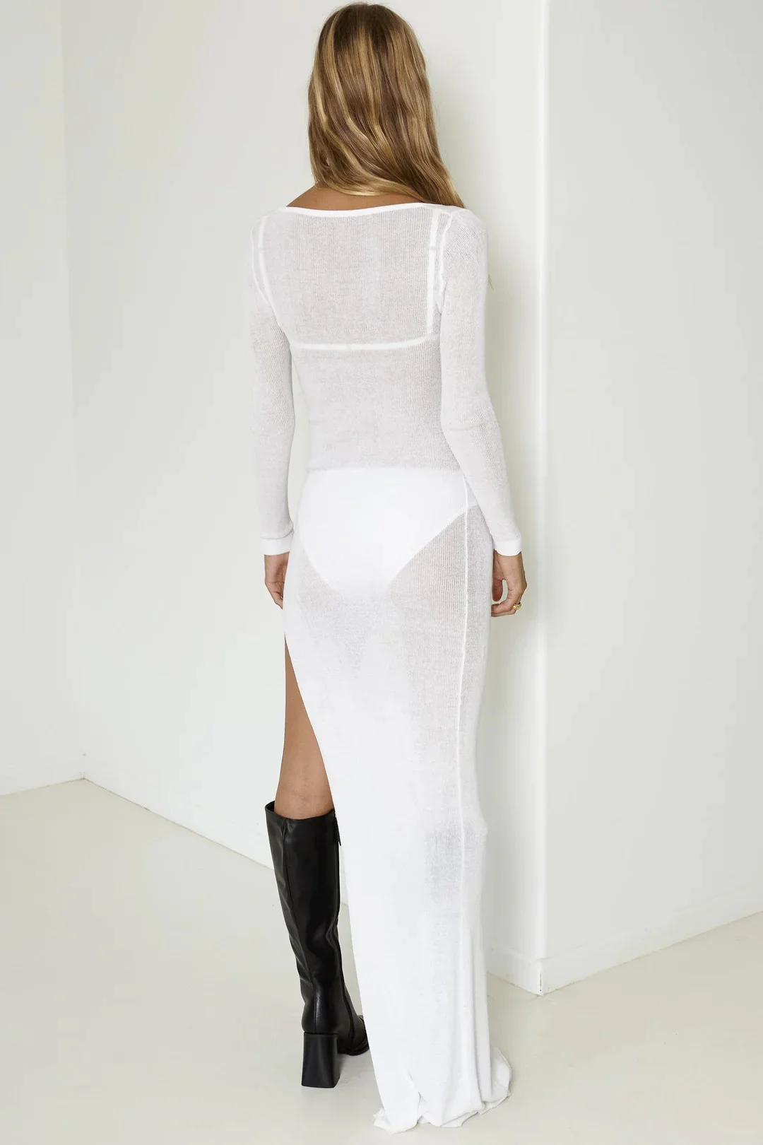 Ember Maxi Dress - White - Image 5
