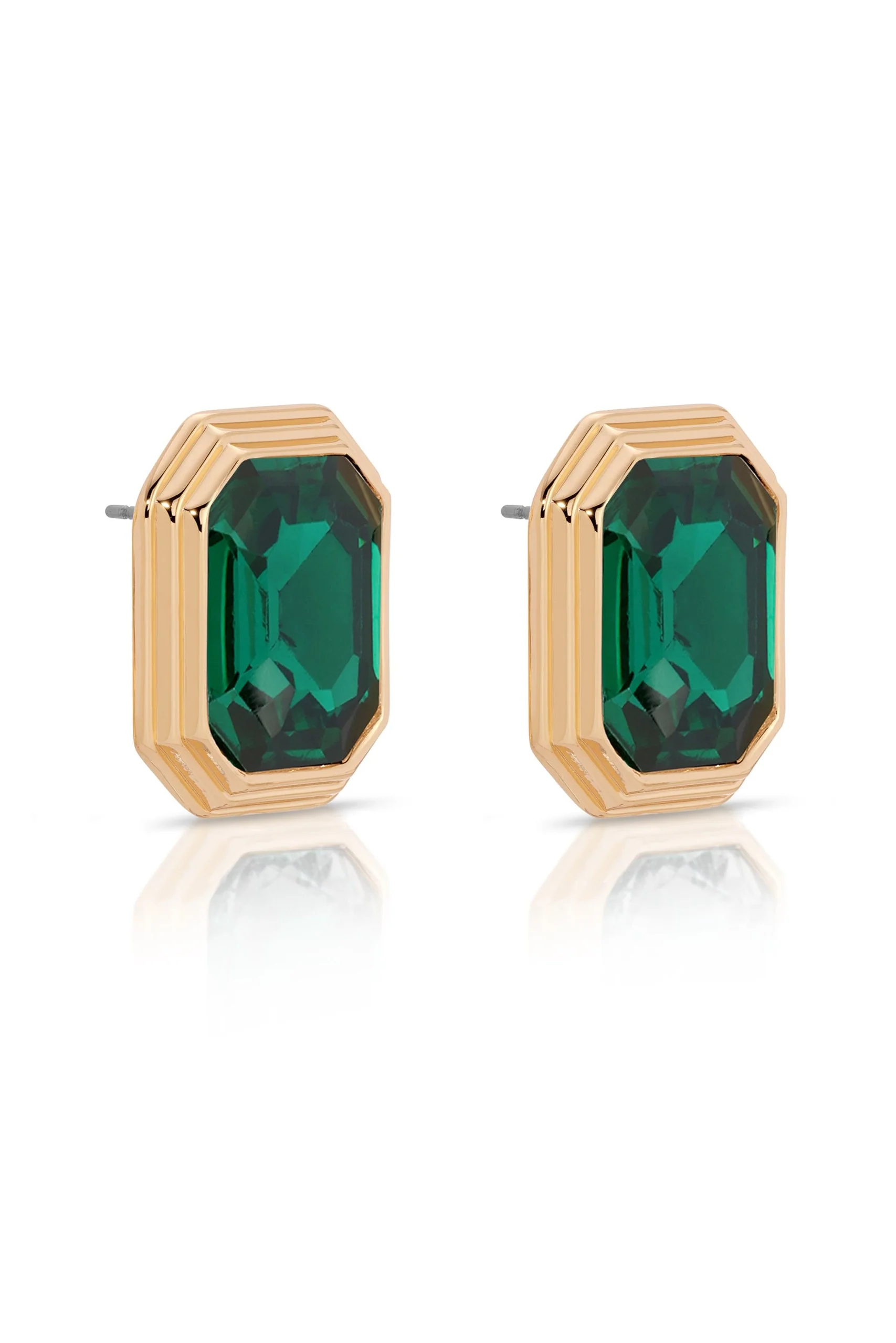 Emerald Deco Earrings - Image 2