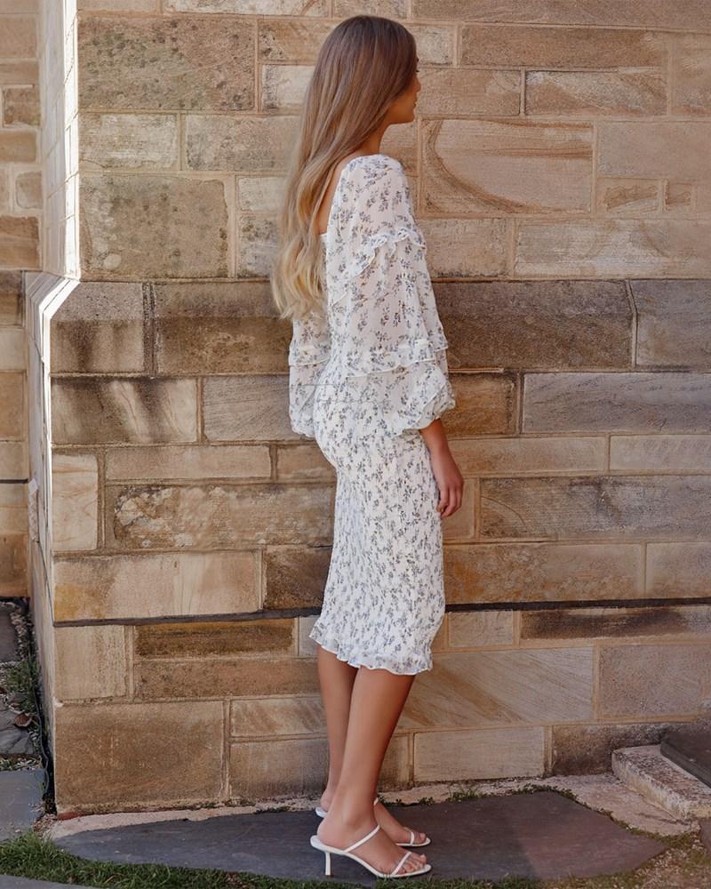 Ena Dress - White Floral - Image 4