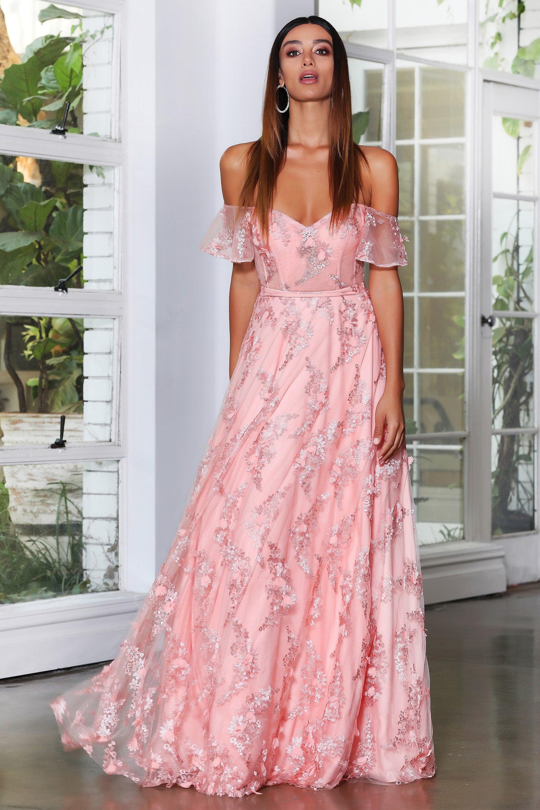 Enchanted Gown - Peach - Image 2