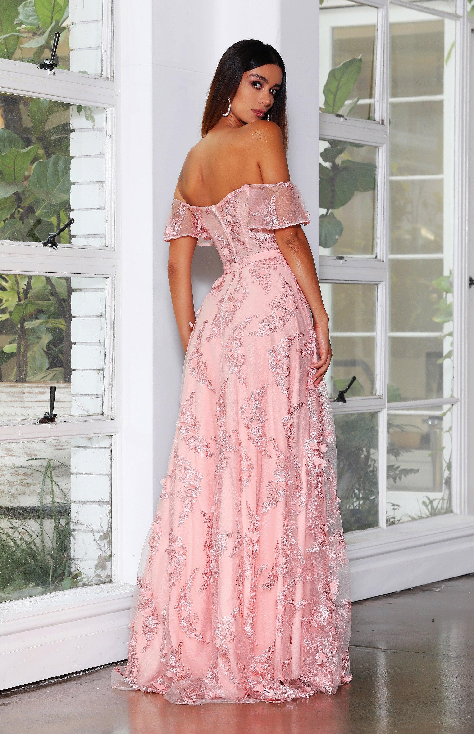 Enchanted Gown - Peach - Image 3