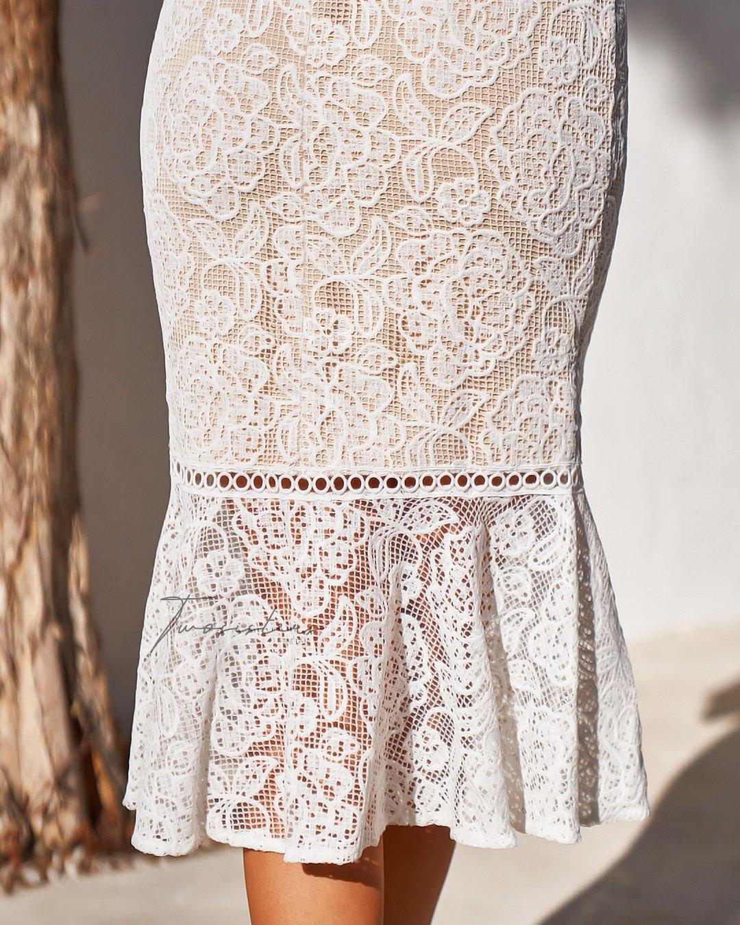 Erica Dress - White - Image 7