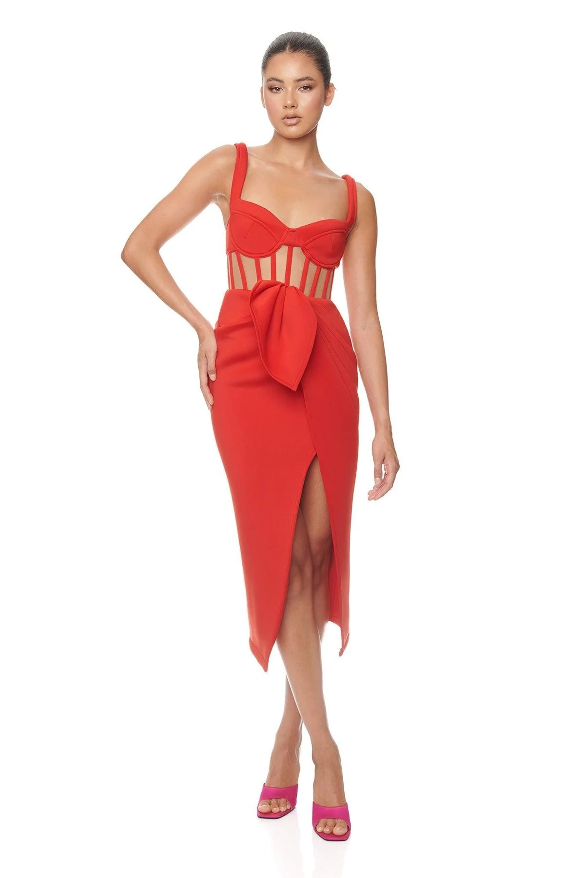 Esme Dress - Red - Image 3