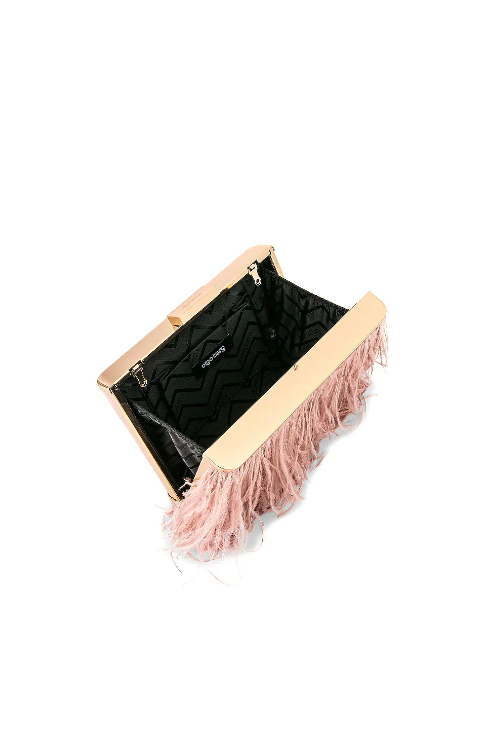 Estelle Feathered Clutch - Blush - Image 3
