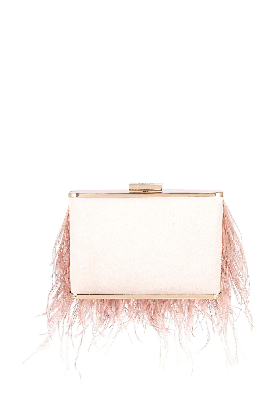 Estelle Feathered Clutch - Blush - Image 4