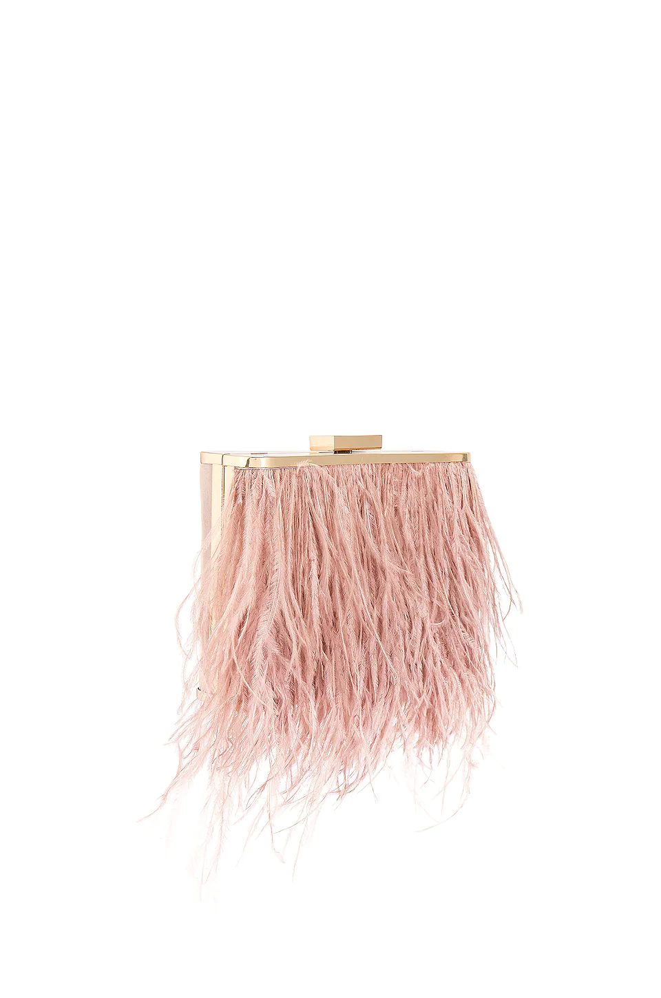 Estelle Feathered Clutch - Blush - Image 5