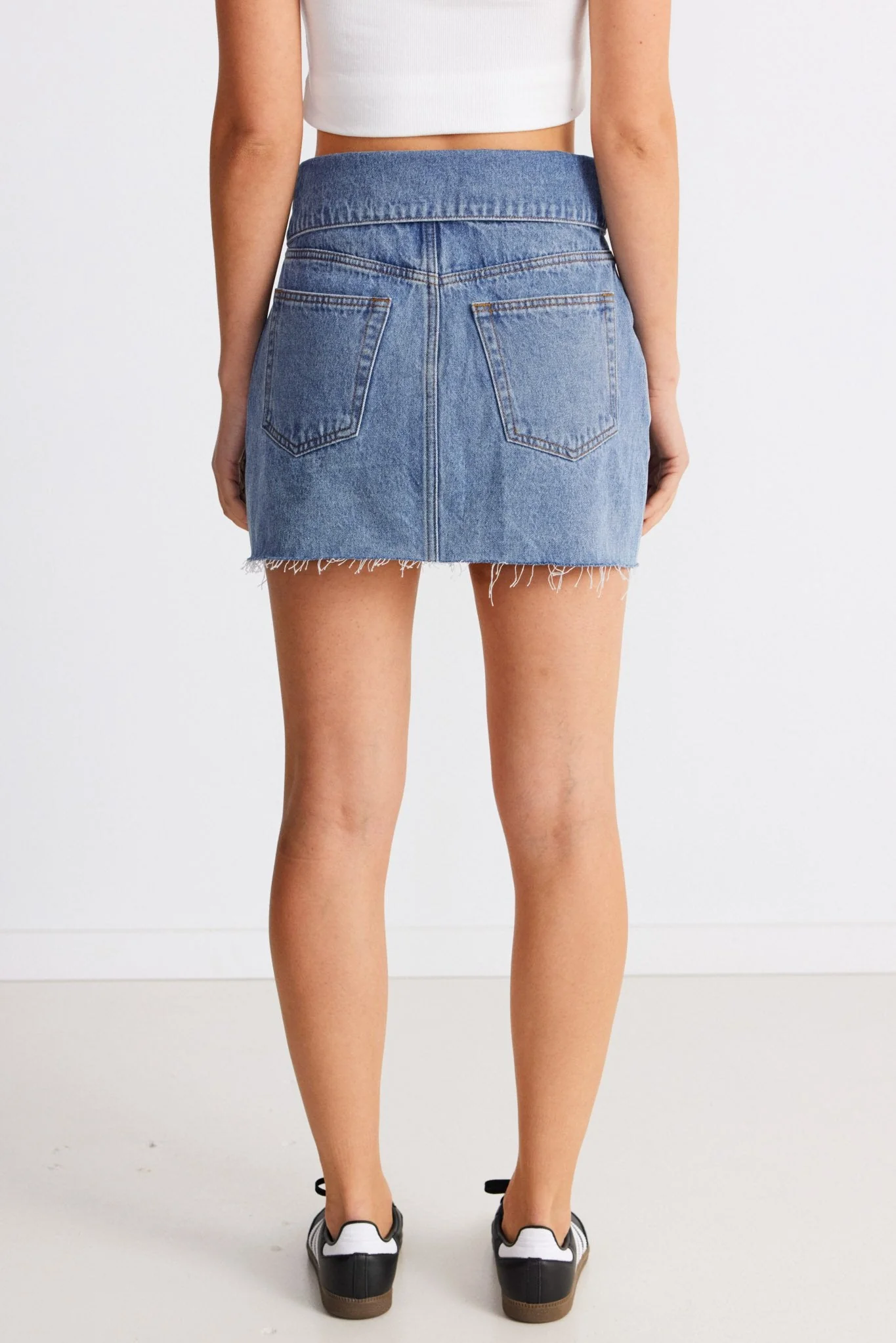 Eve Denim Skirt - Denim - Image 2