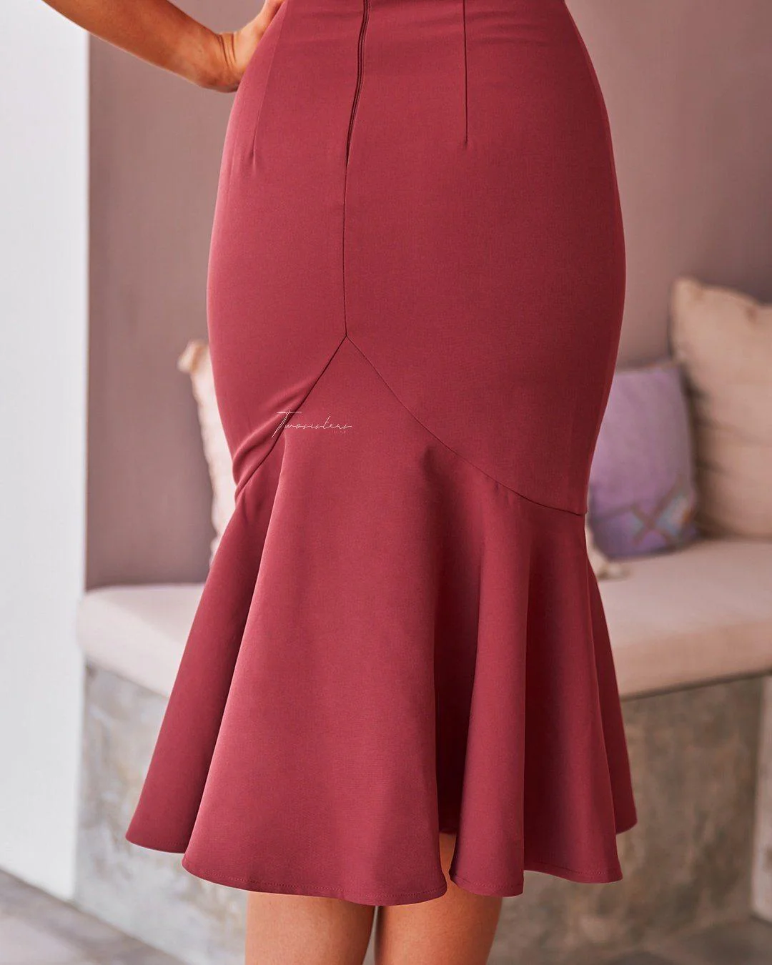 Eveleen Dress - Watermelon - Image 4