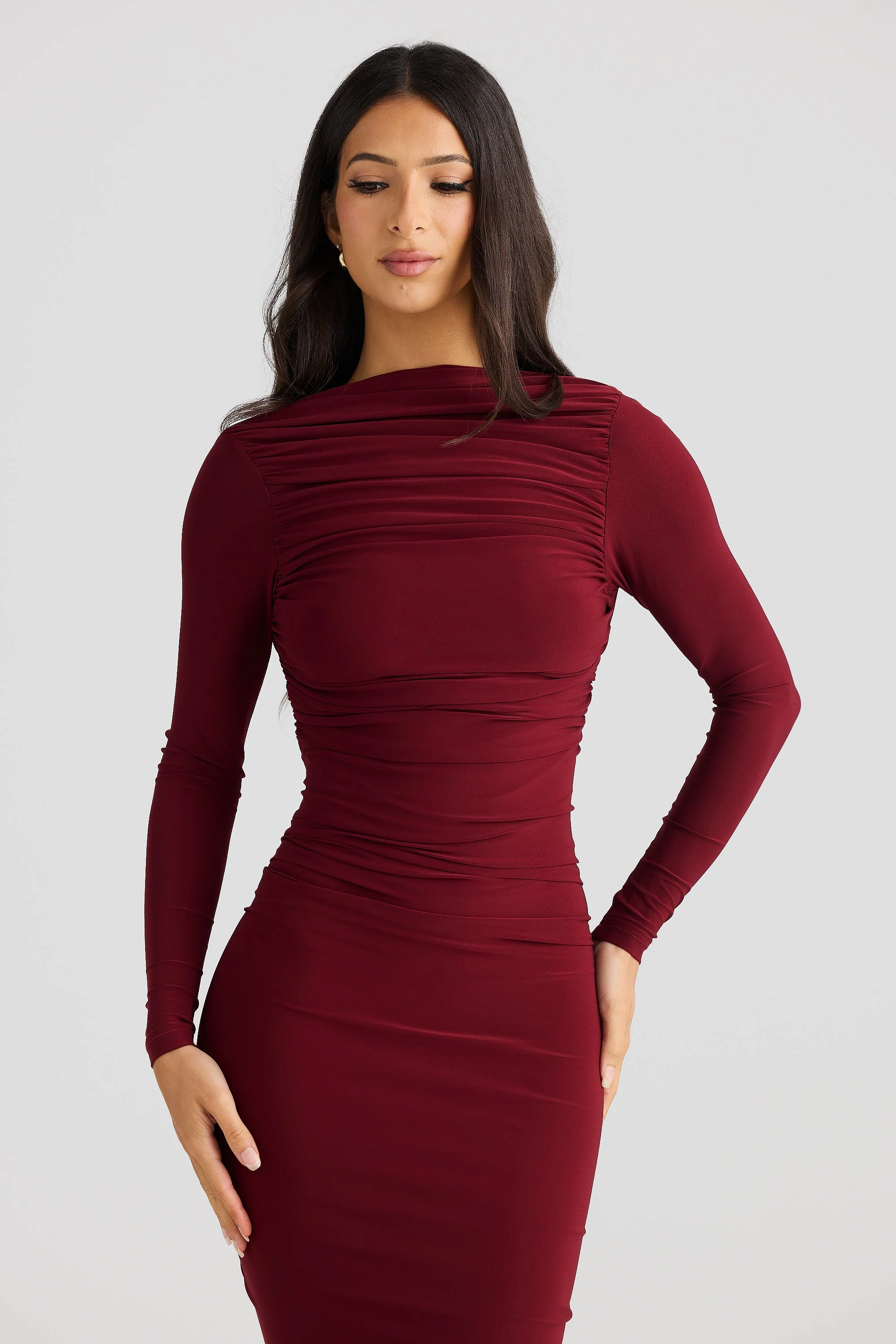Evelyn Dress - Shiraz - Image 3