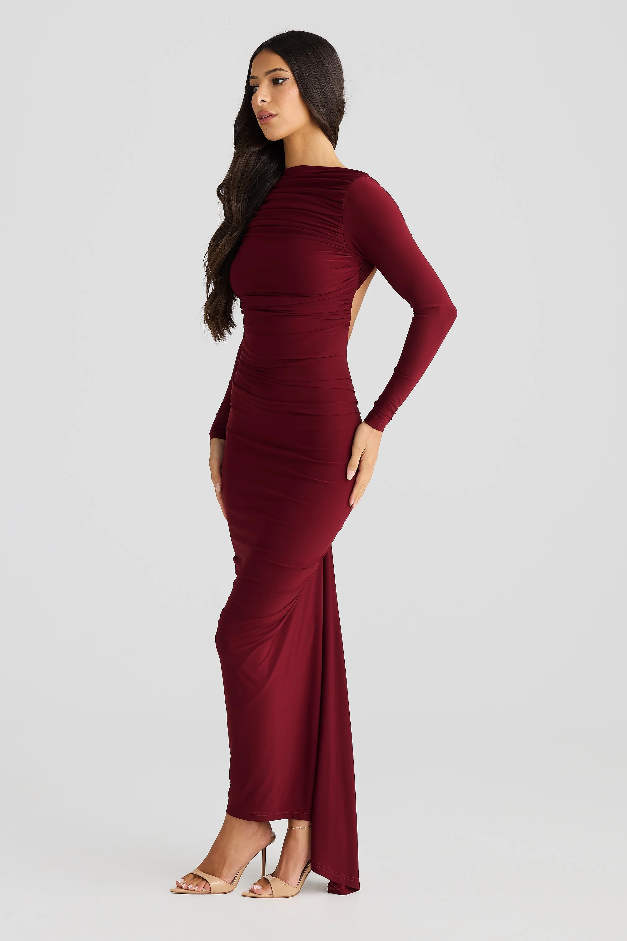 Evelyn Dress - Shiraz - Image 5