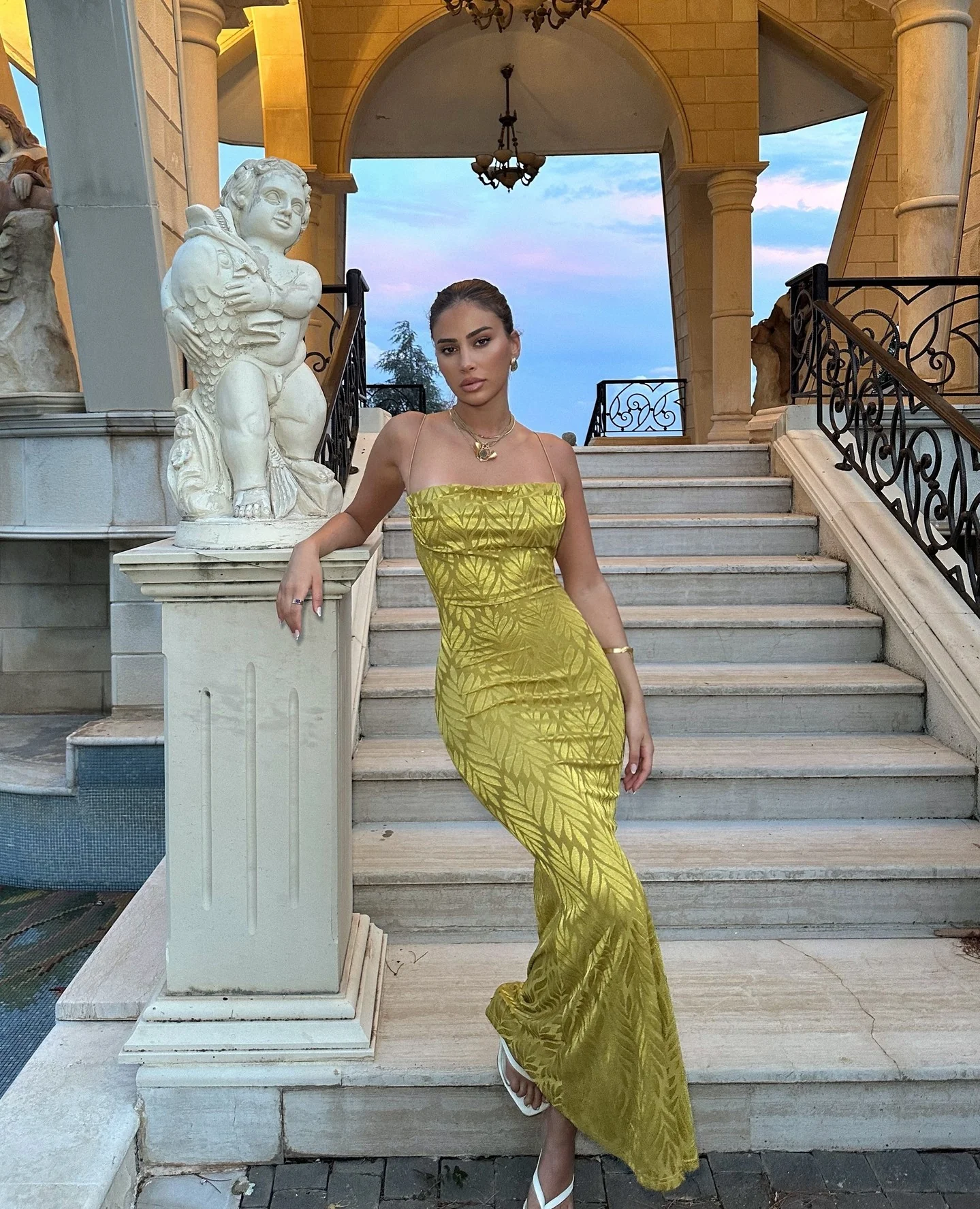 Fay Maxi Dress - Gold - Image 4