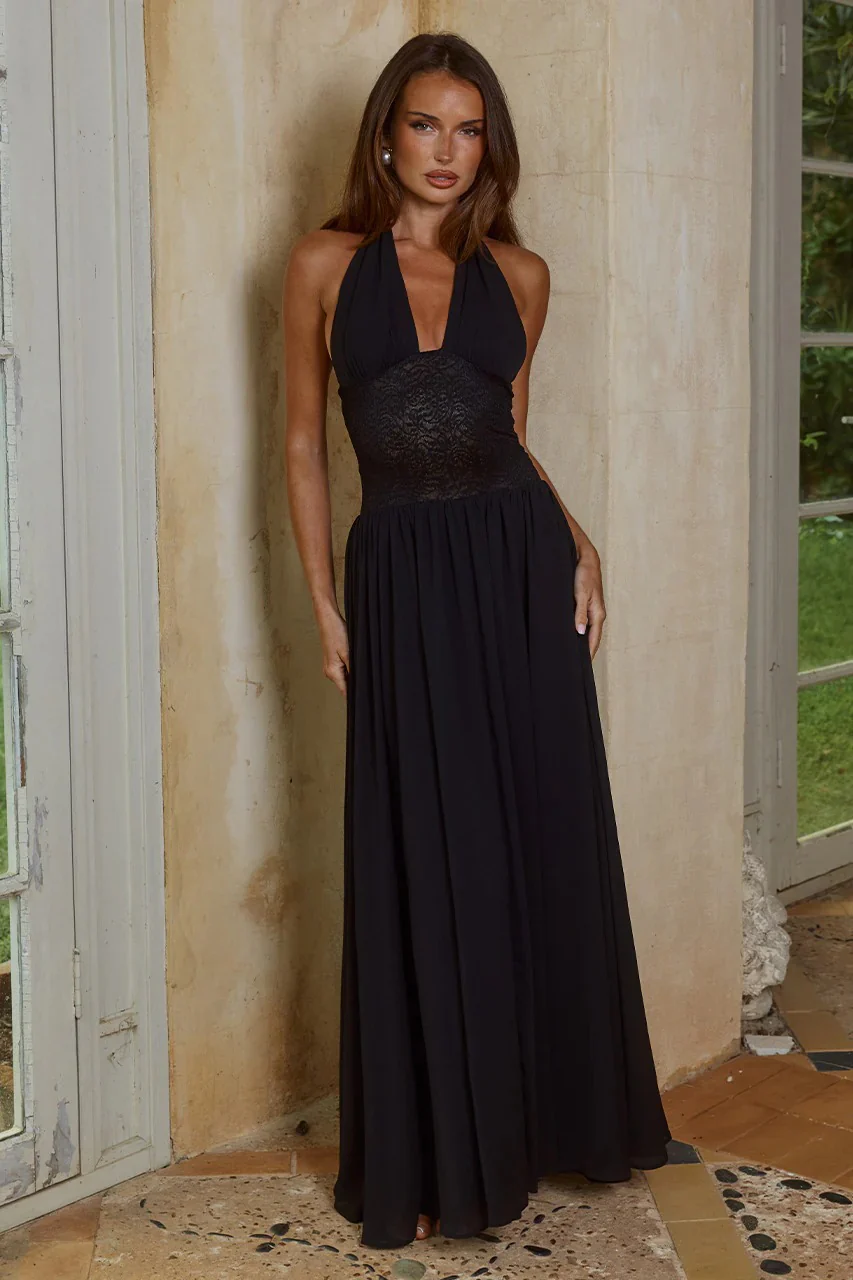 Fernanda Maxi Dress - Black - Image 3
