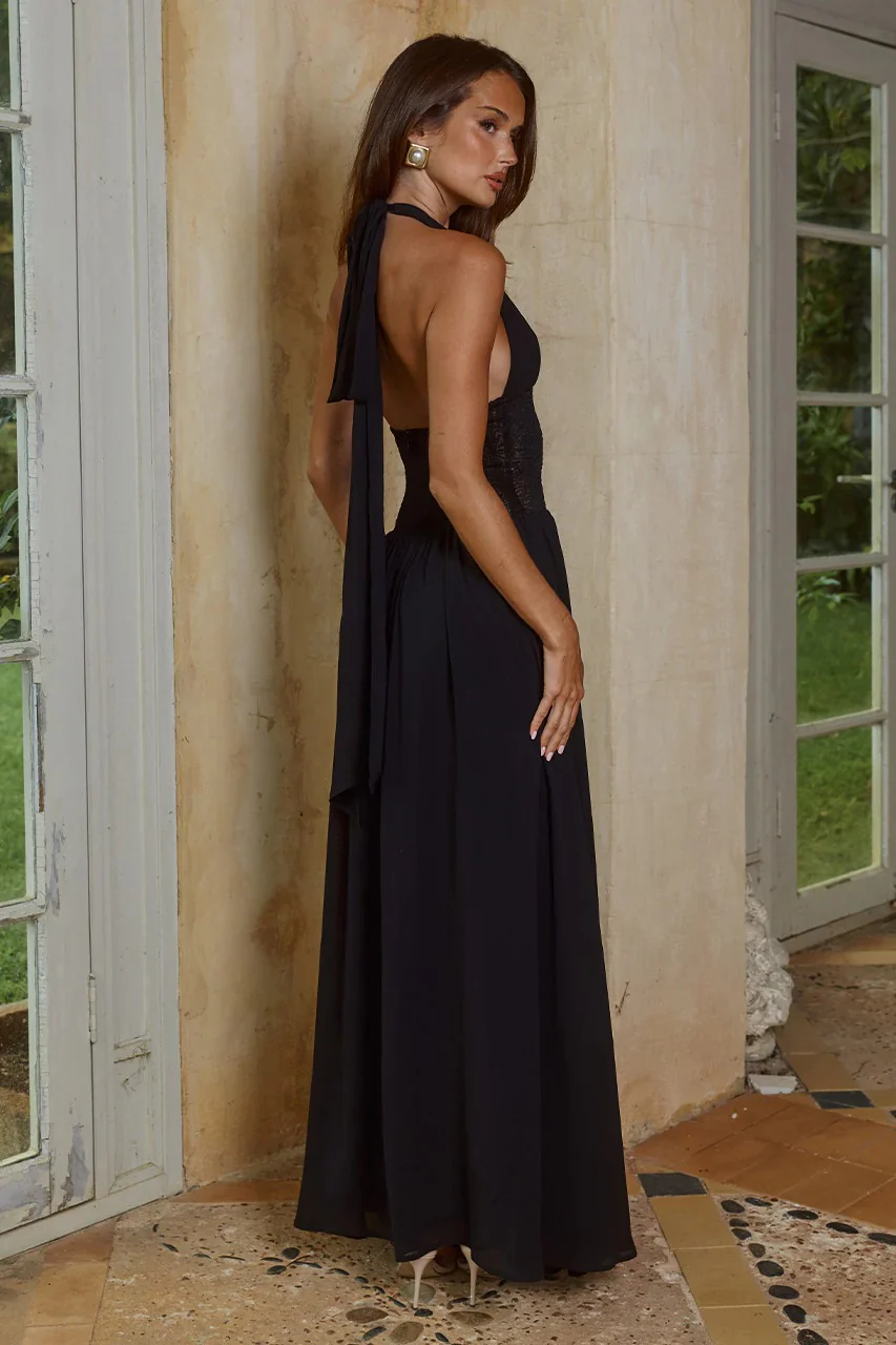 Fernanda Maxi Dress - Black - Image 4