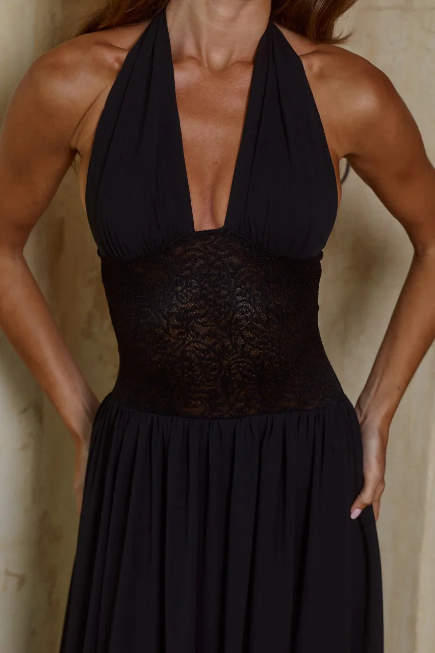 Fernanda Maxi Dress - Black - Image 6