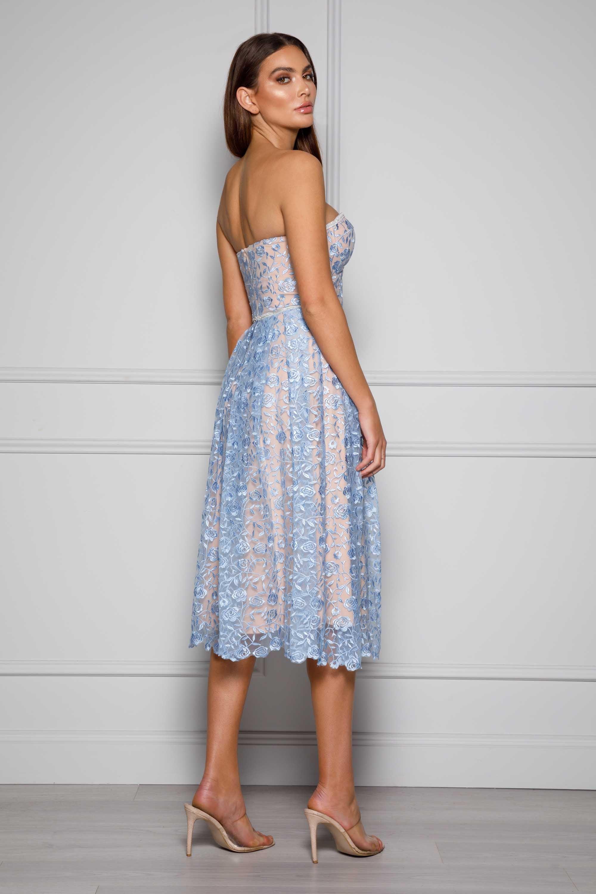 Fiona Dress - Pastel Blue - Image 2
