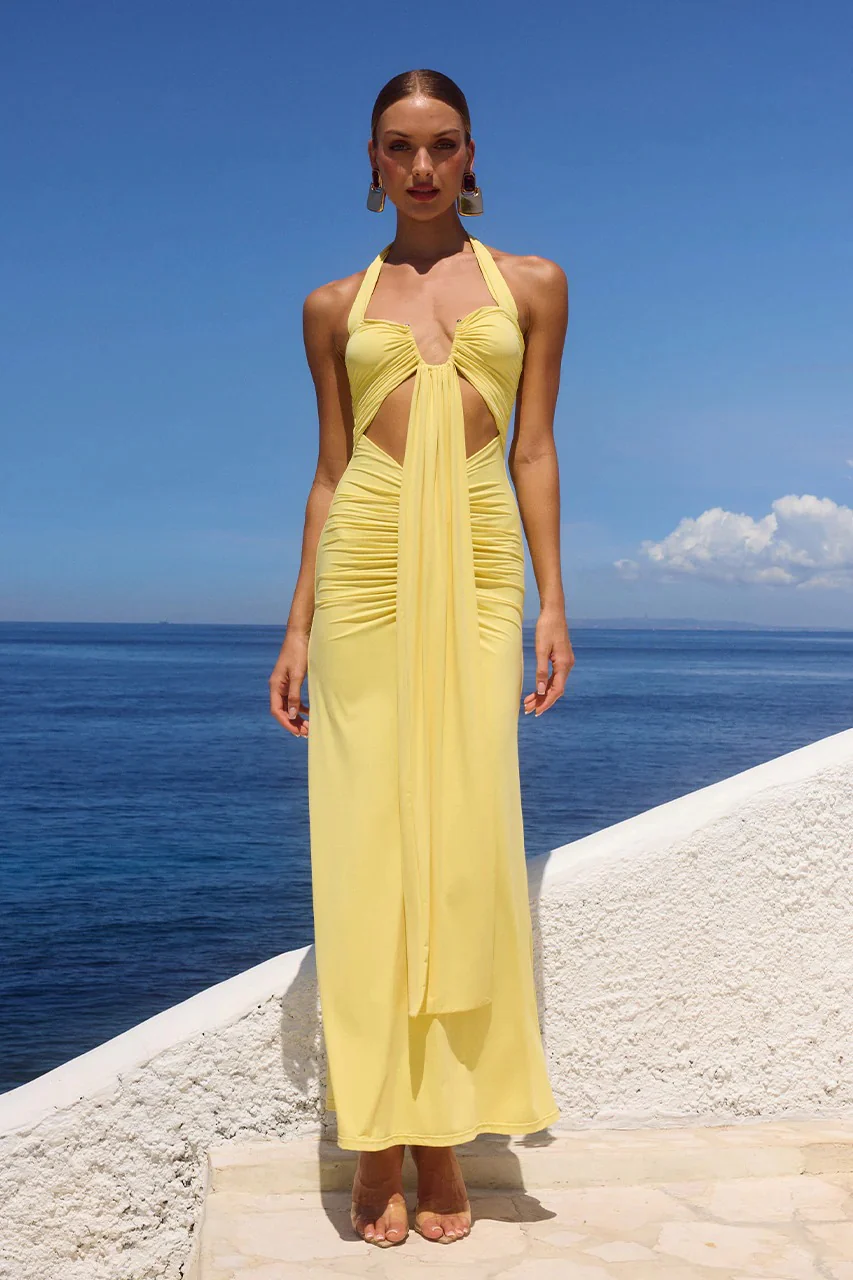 Flora Maxi Dress - Butter - Image 3