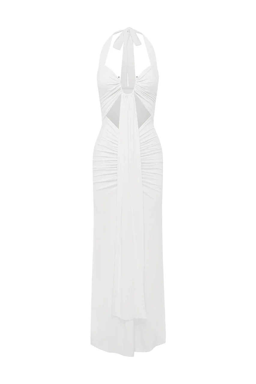 Flora Maxi Dress - White - Image 6
