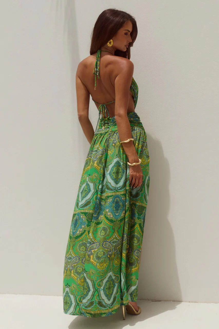 Fontana Maxi Dress - Indiana Green - Image 2