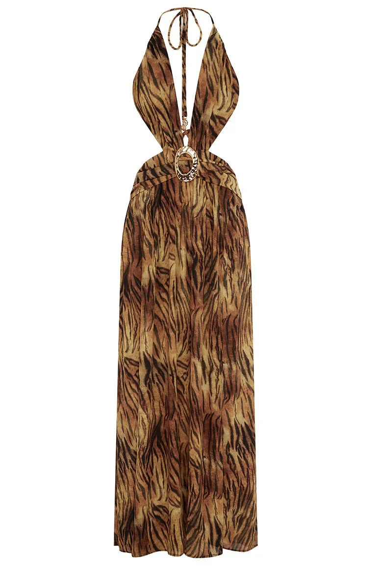Fontana Maxi Dress - Tigress Brown - Image 6